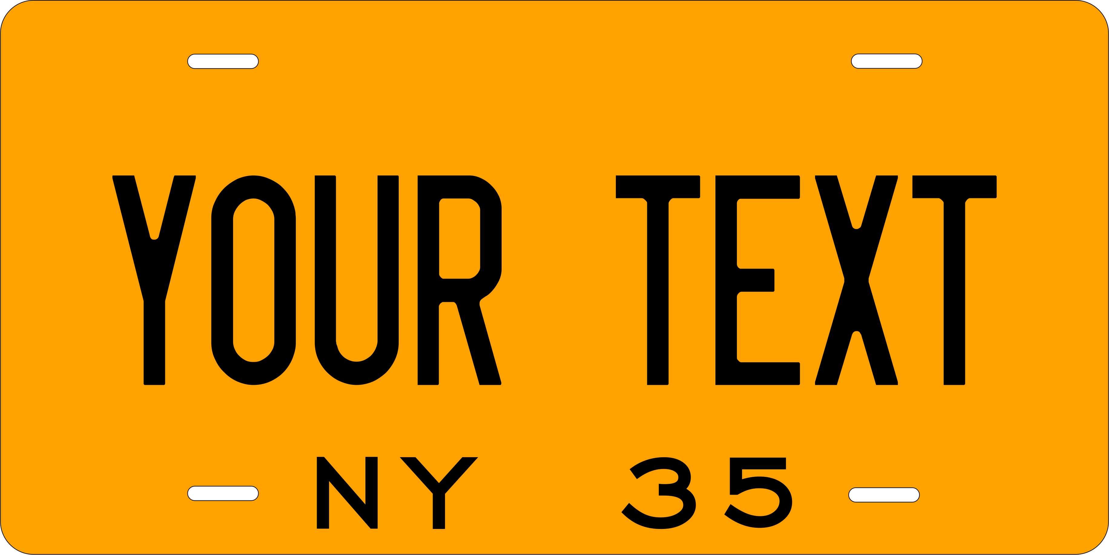 New York 1935 License Plate Personalized Novelty Fun Car Bike Motorcycle