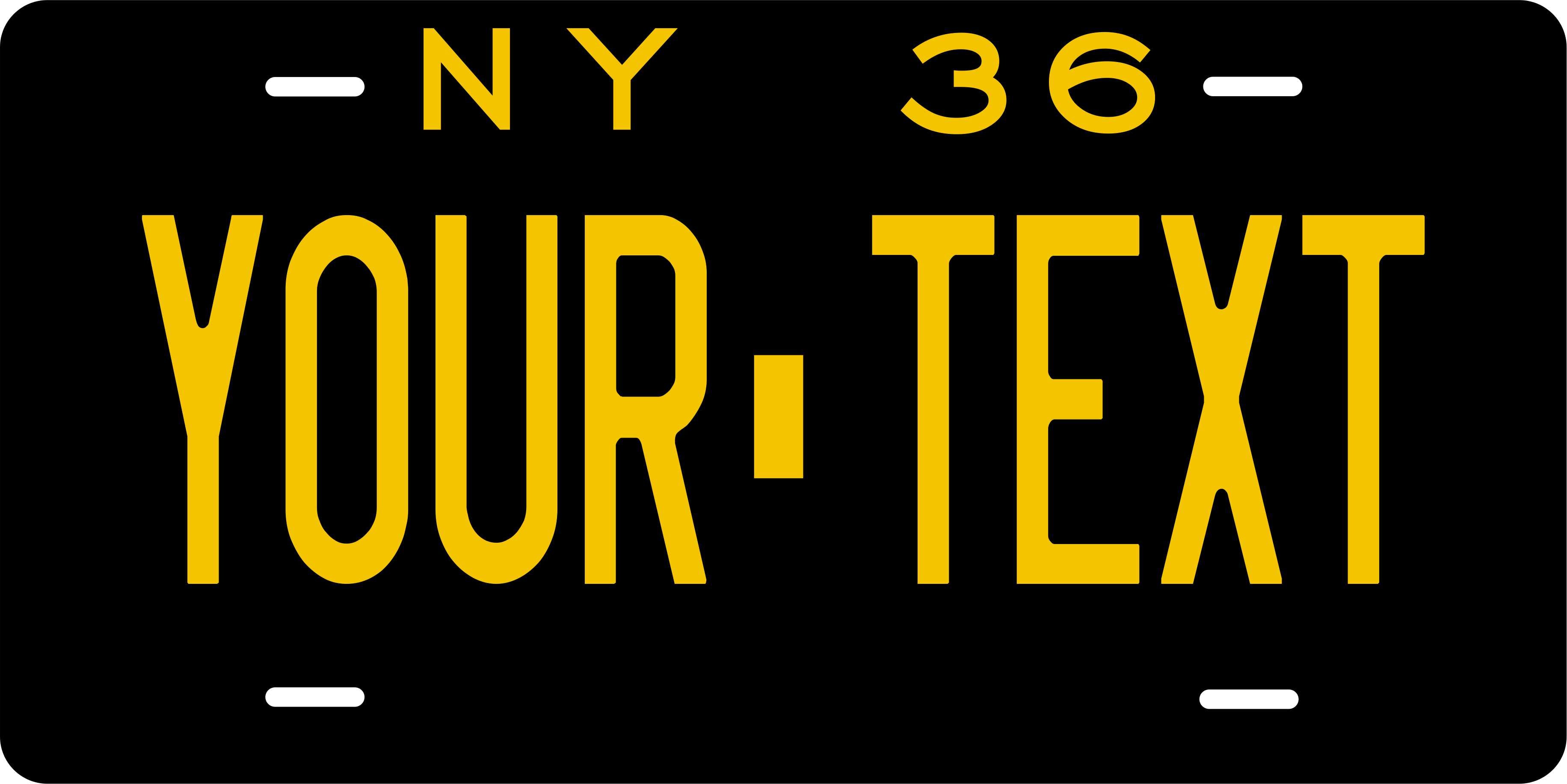 New York 1936 License Plate Personalized Novelty Fun Car Bike Motorcycle