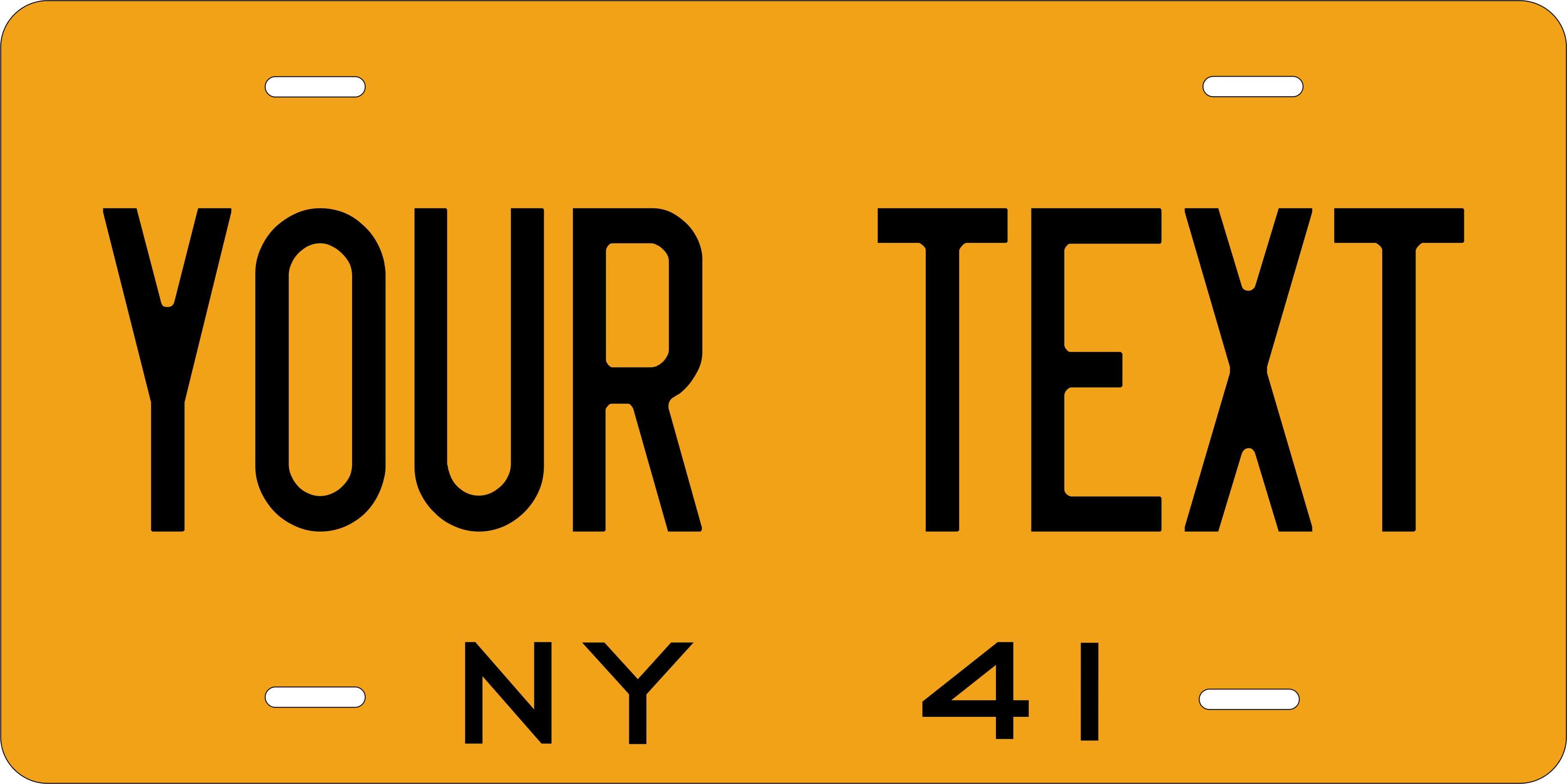 New York 1941 License Plate Personalized Novelty Fun Car Bike Motorcycle