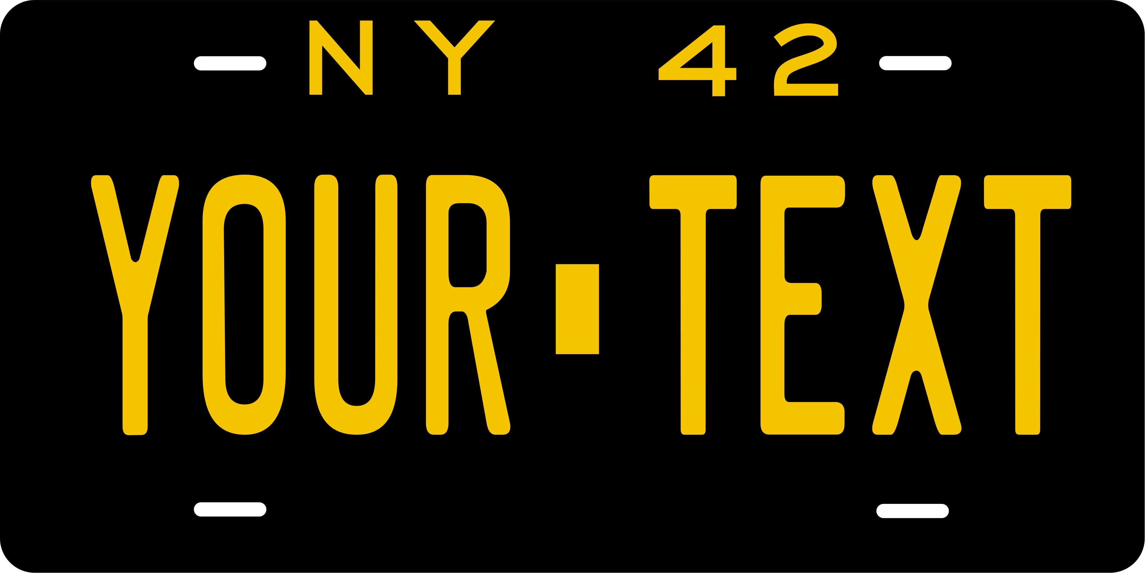 New York 1942 License Plate Personalized Novelty Fun Car Bike Motorcycle