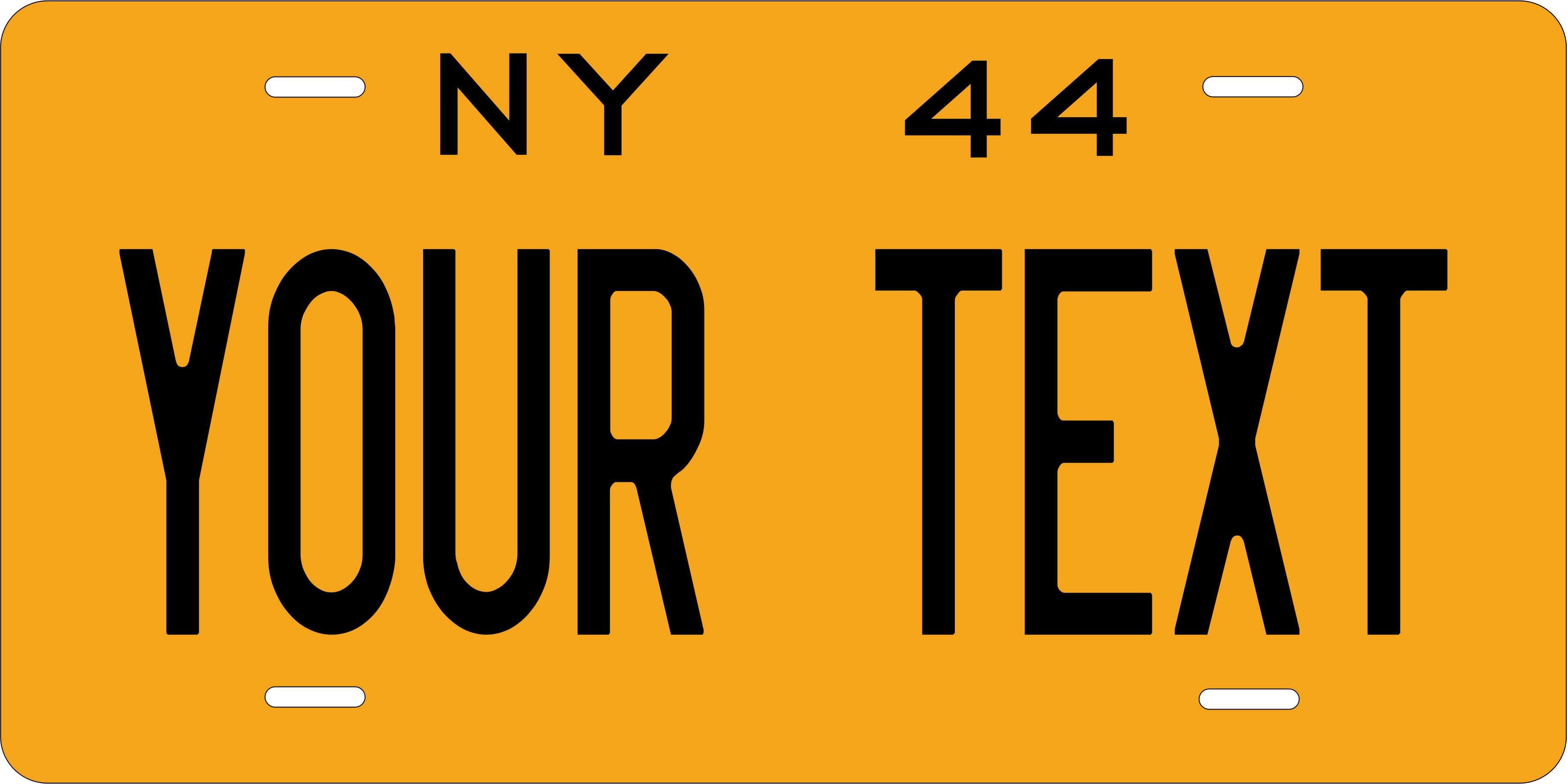 New York 1944 License Plate Personalized Novelty Fun Car Bike Motorcycle