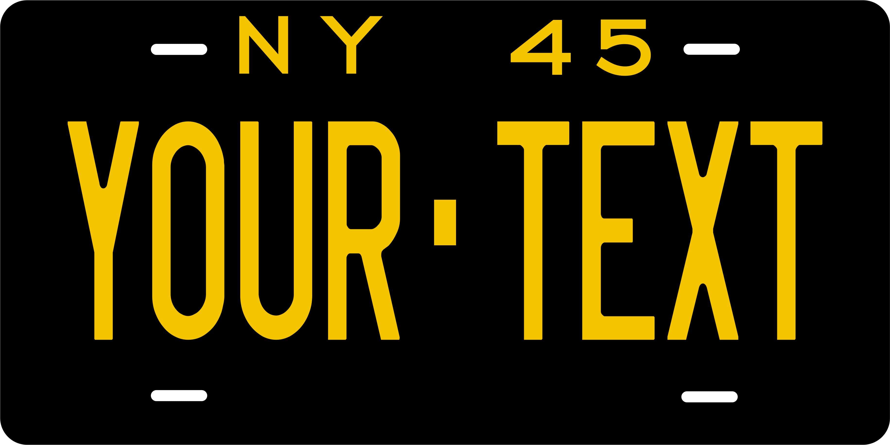 New York 1945 License Plate Personalized Novelty Fun Car Bike Motorcycle