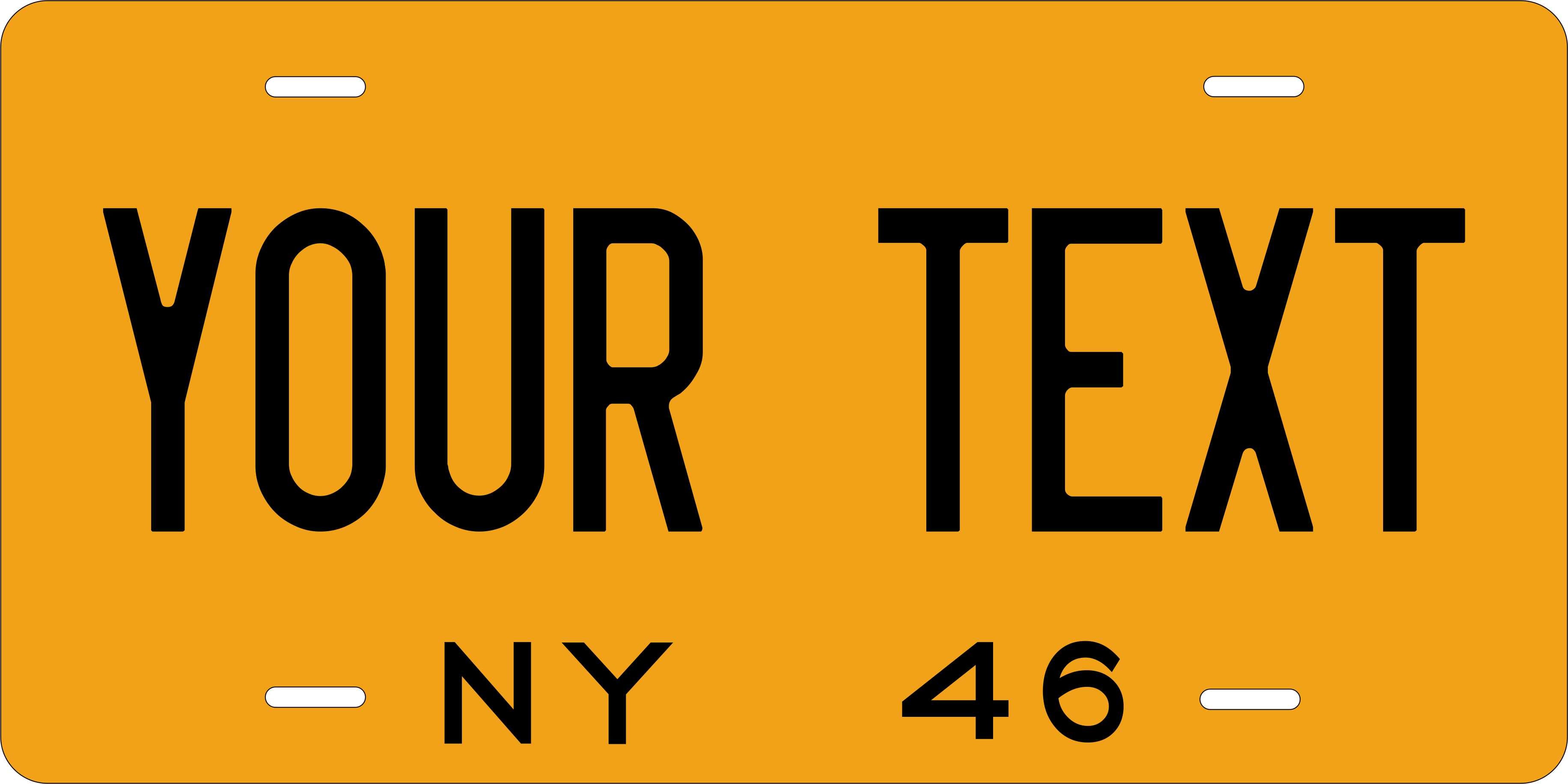 New York 1946 License Plate Personalized Novelty Fun Car Bike Motorcycle