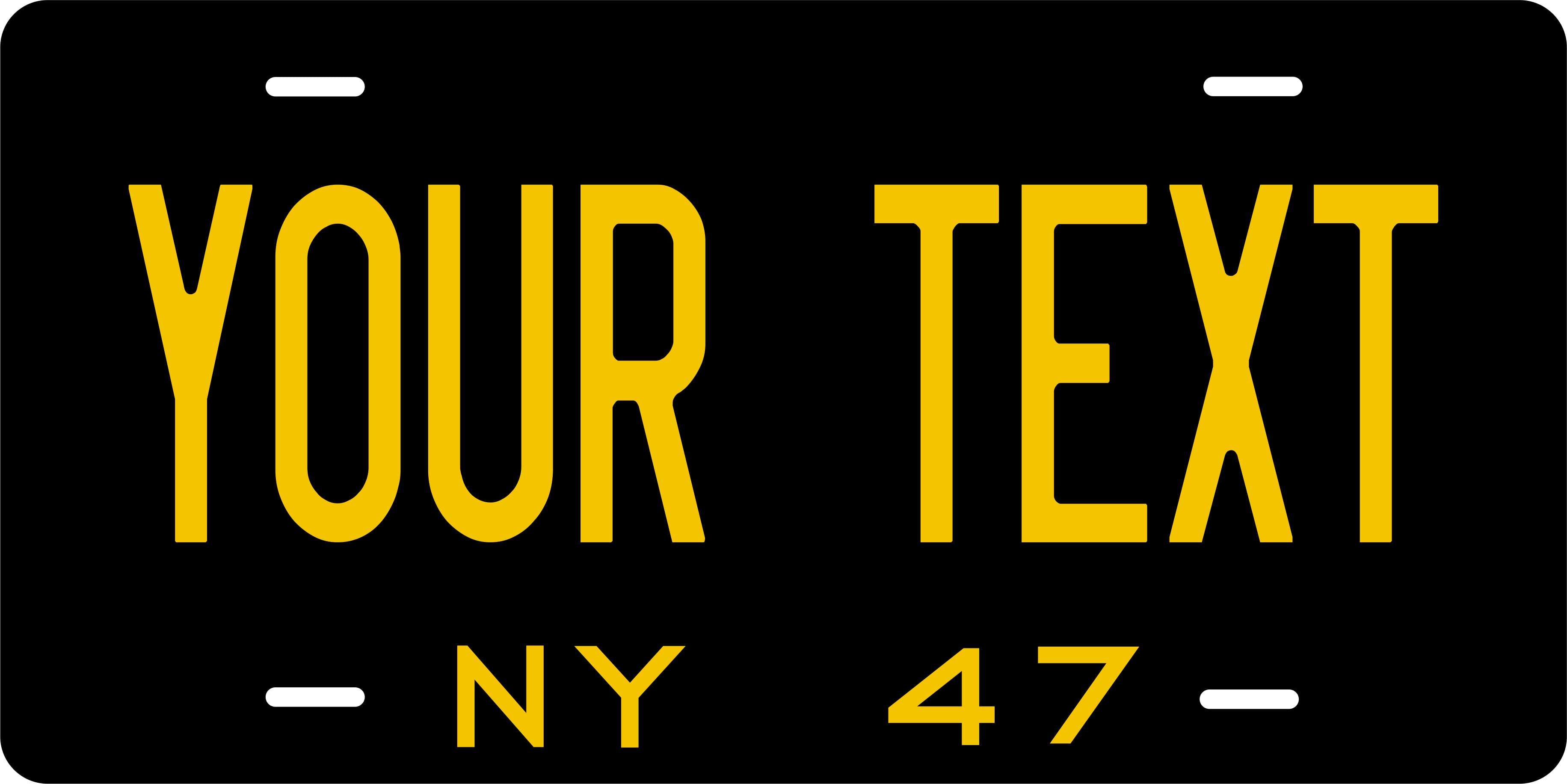 New York 1947 License Plate Personalized Novelty Fun Car Bike Motorcycle