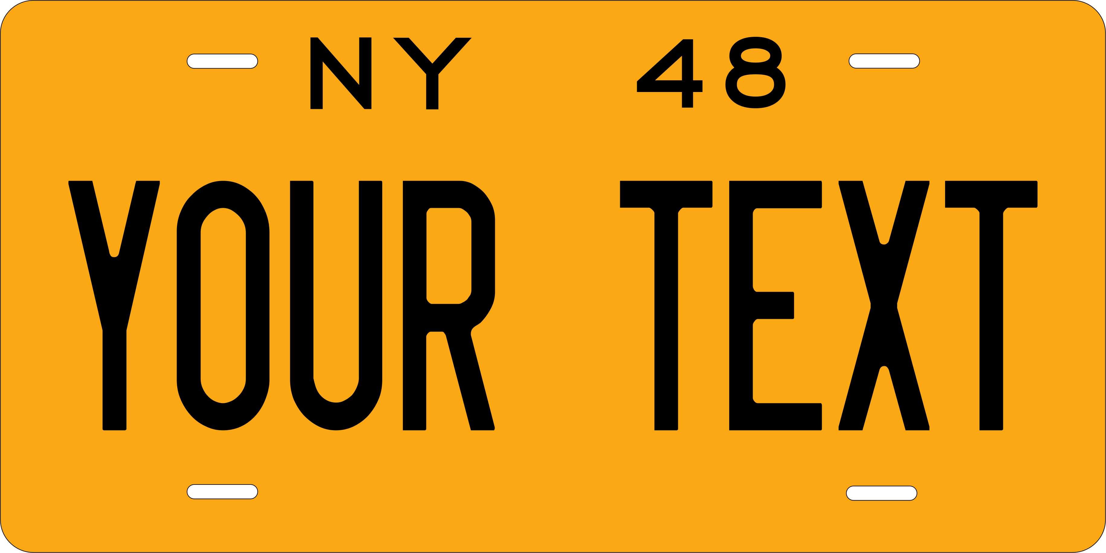 New York 1948 License Plate Personalized Novelty Fun Car Bike Motorcycle