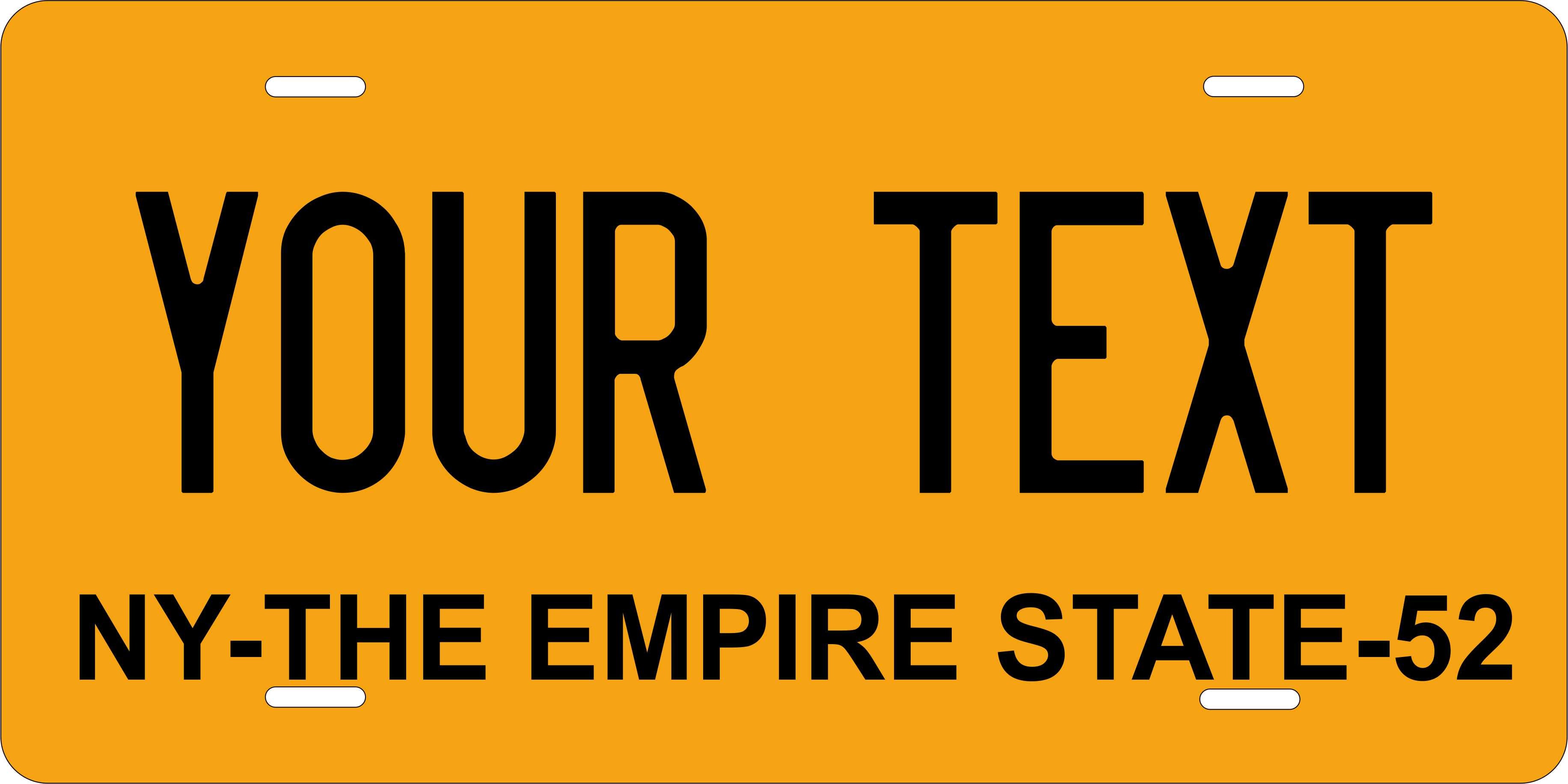 New York 1952 License Plate Personalized Novelty Fun Car Bike Motorcycle