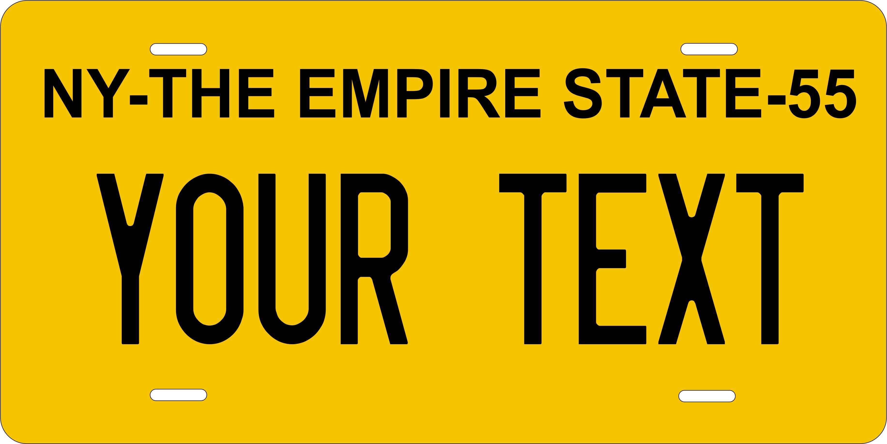 New York 1955 License Plate Personalized Novelty Fun Car Bike Motorcycle