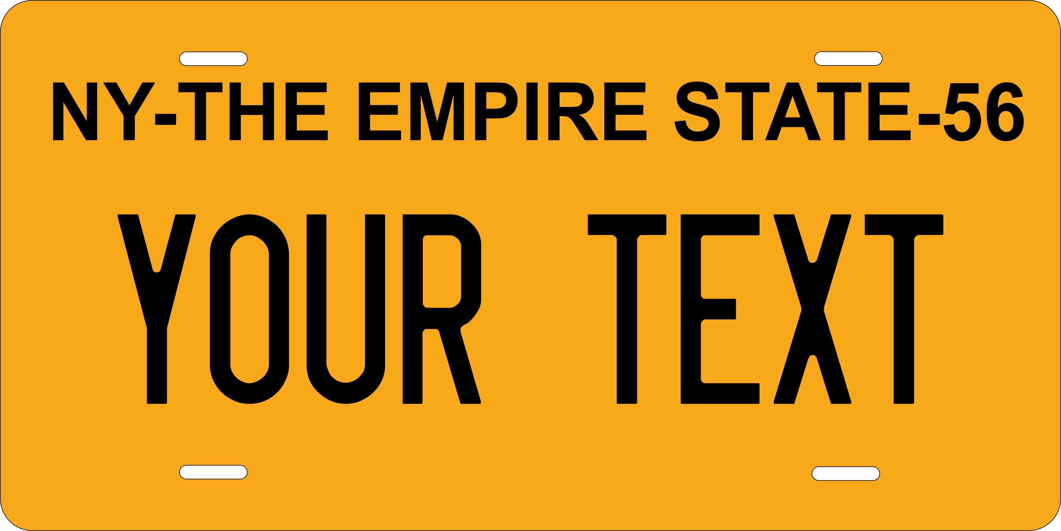 New York 1956 License Plate Personalized Novelty Fun Car Bike Motorcycle