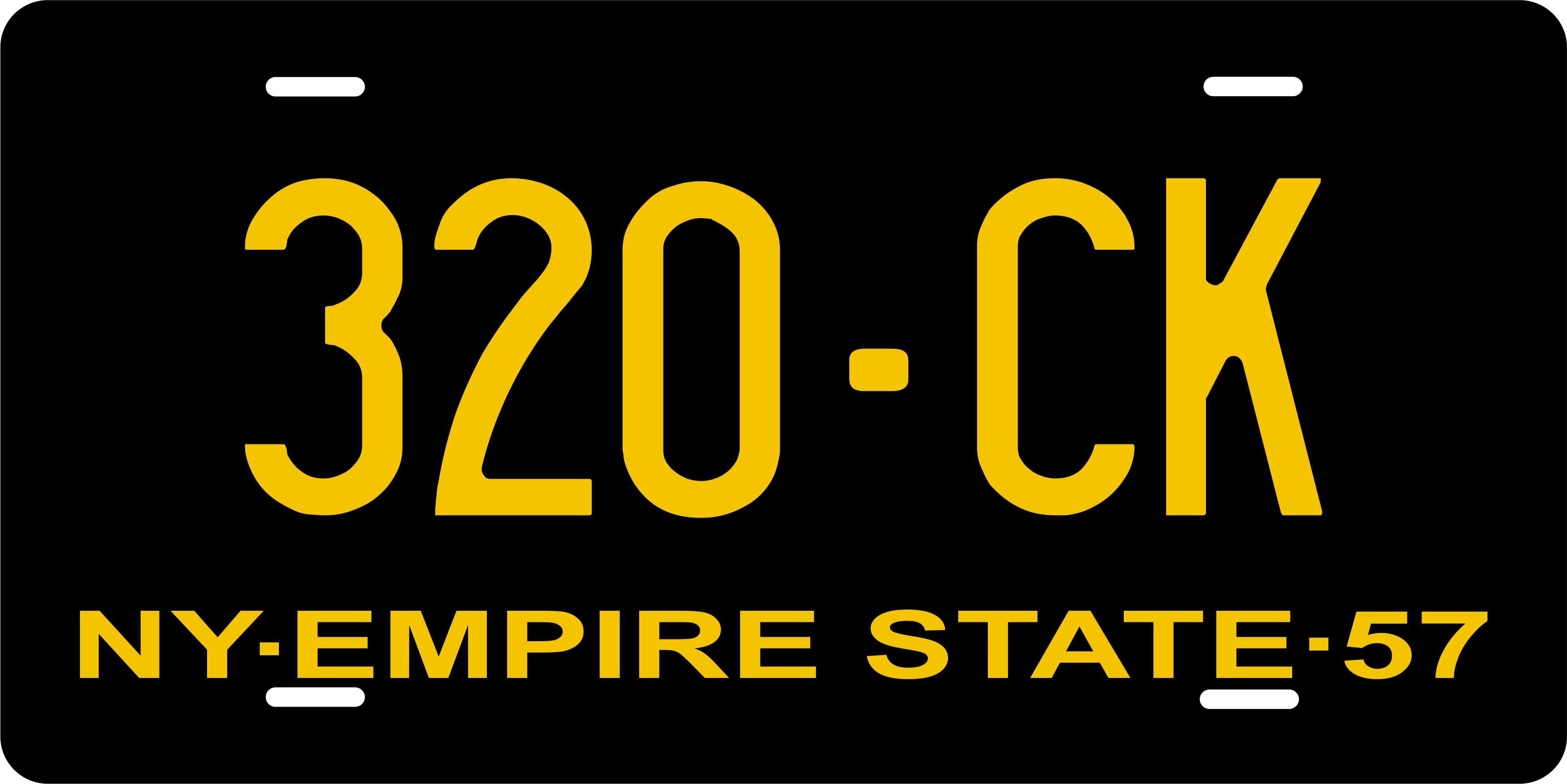 New York 1957 License Plate Personalized Novelty Fun Car Bike Motorcycle