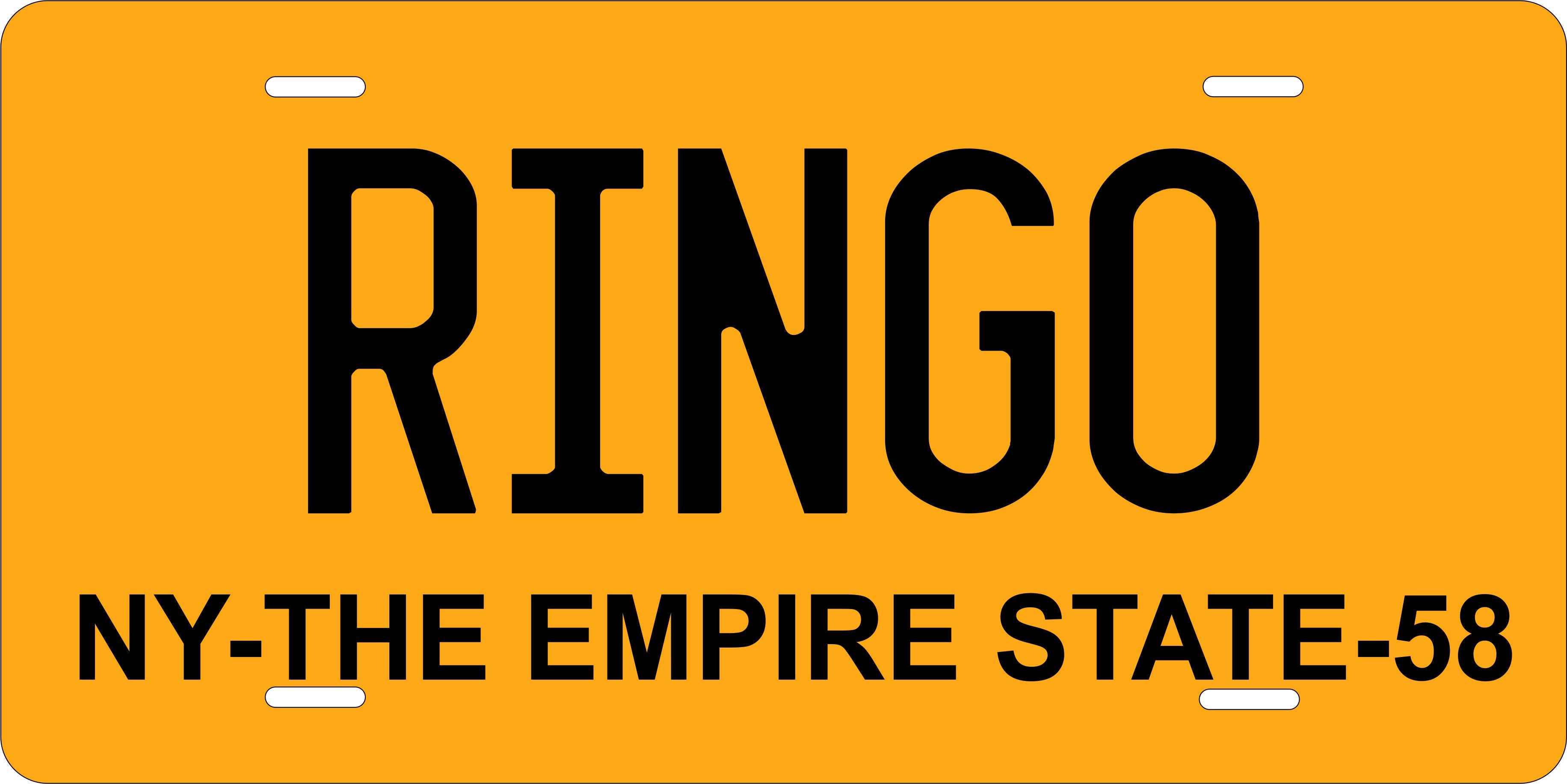 New York 1958 License Plate Personalized Novelty Fun Car Bike Motorcycle