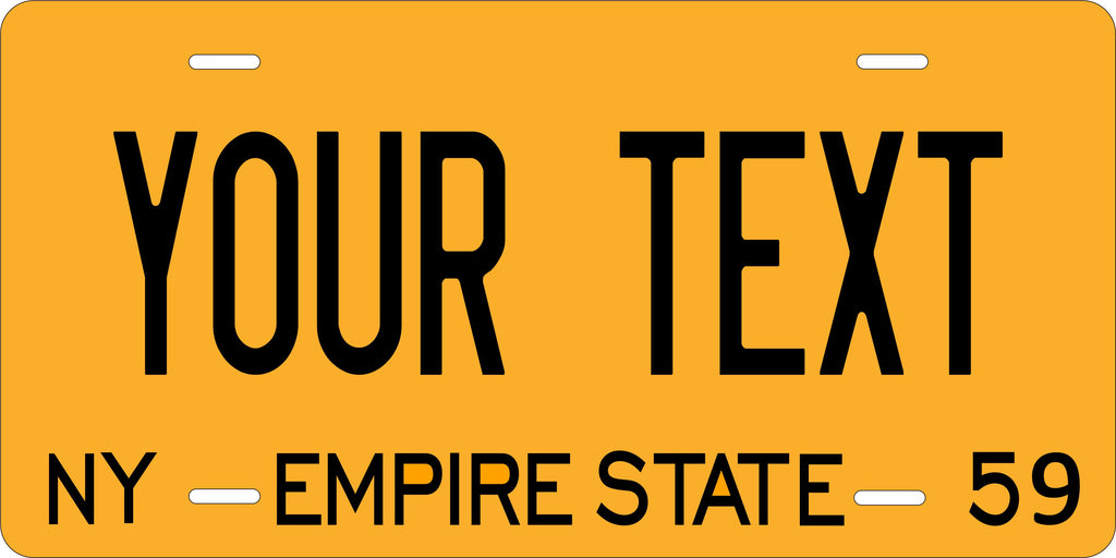 New York 1959 License Plate Personalized Novelty Fun Car Bike Motorcycle