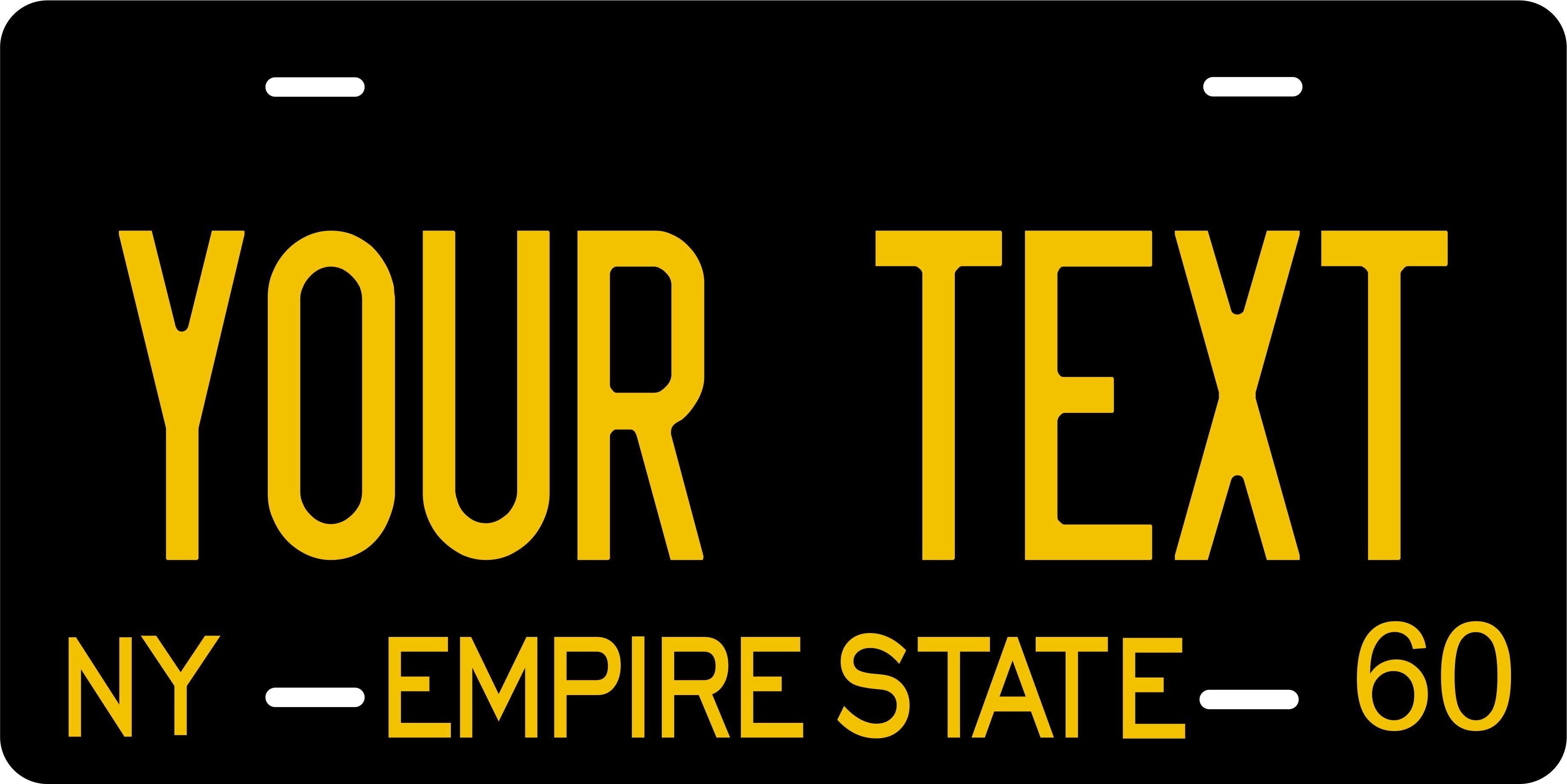 New York 1960 License Plate Personalized Novelty Fun Car Bike Motorcycle