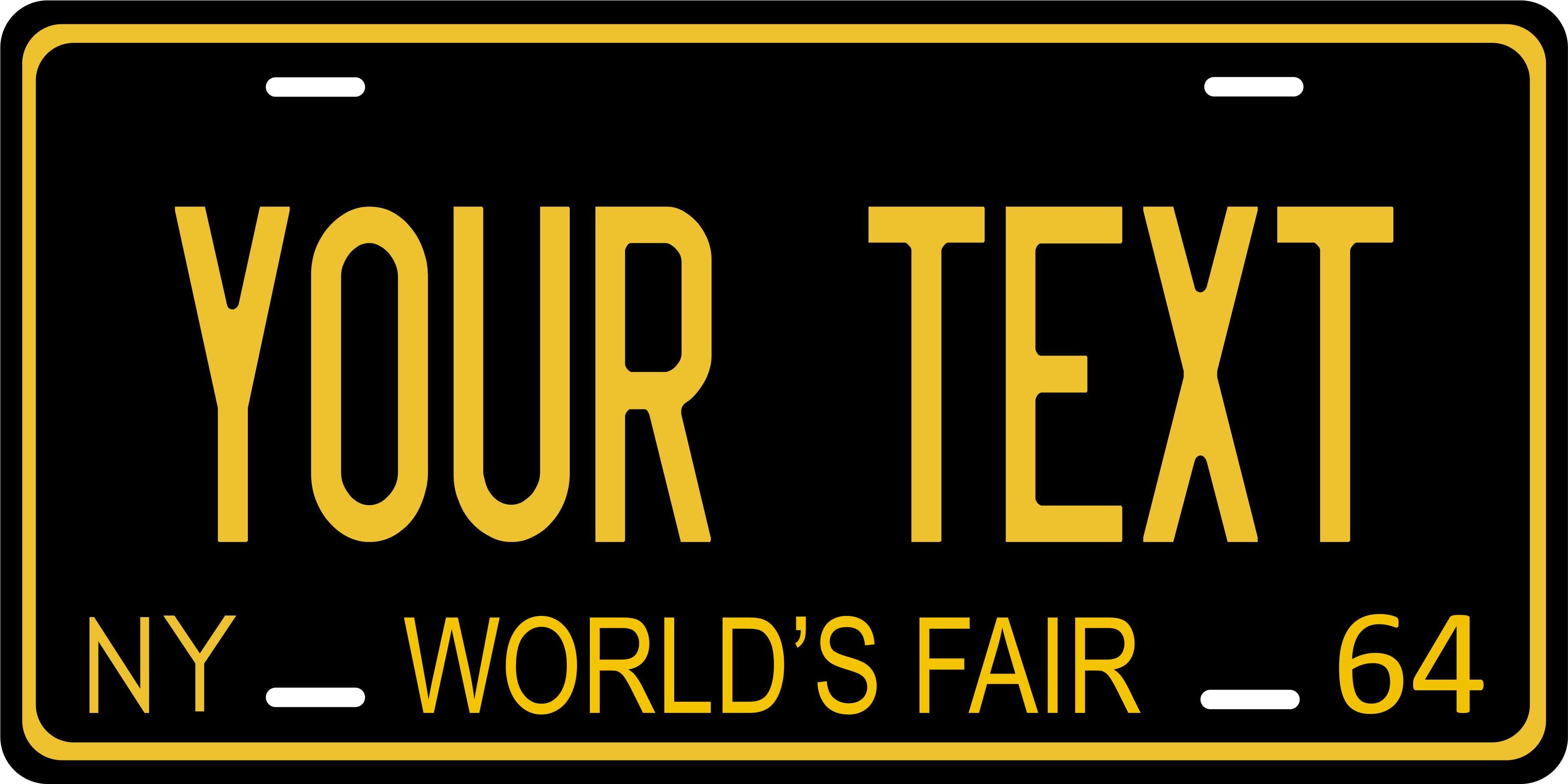 New York 1964 License Plate Personalized Novelty Fun Car Bike Motorcycle