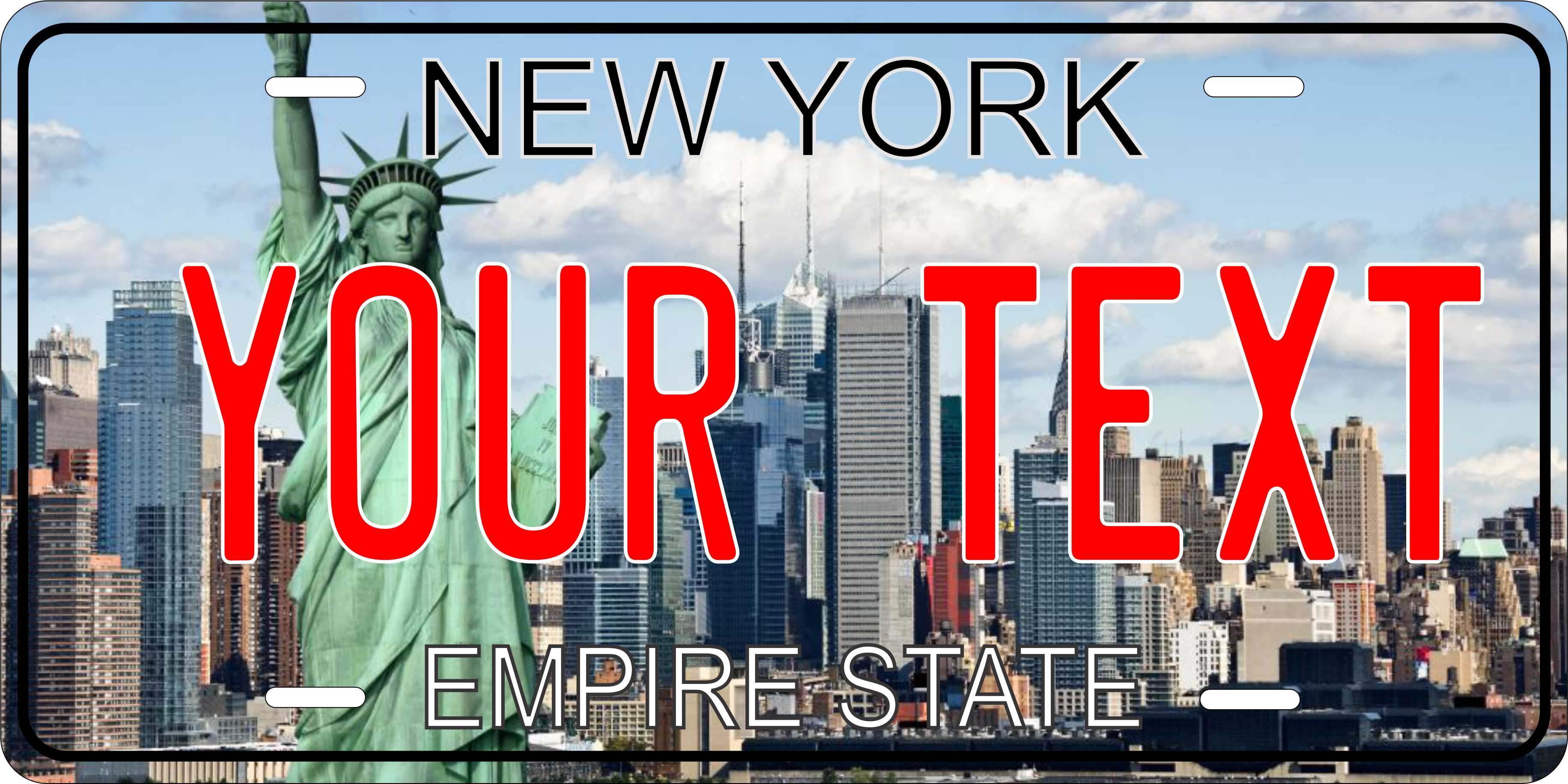 New York Liberty NYC License Plate Personalized Novelty Fun Car Bike Motorcycle