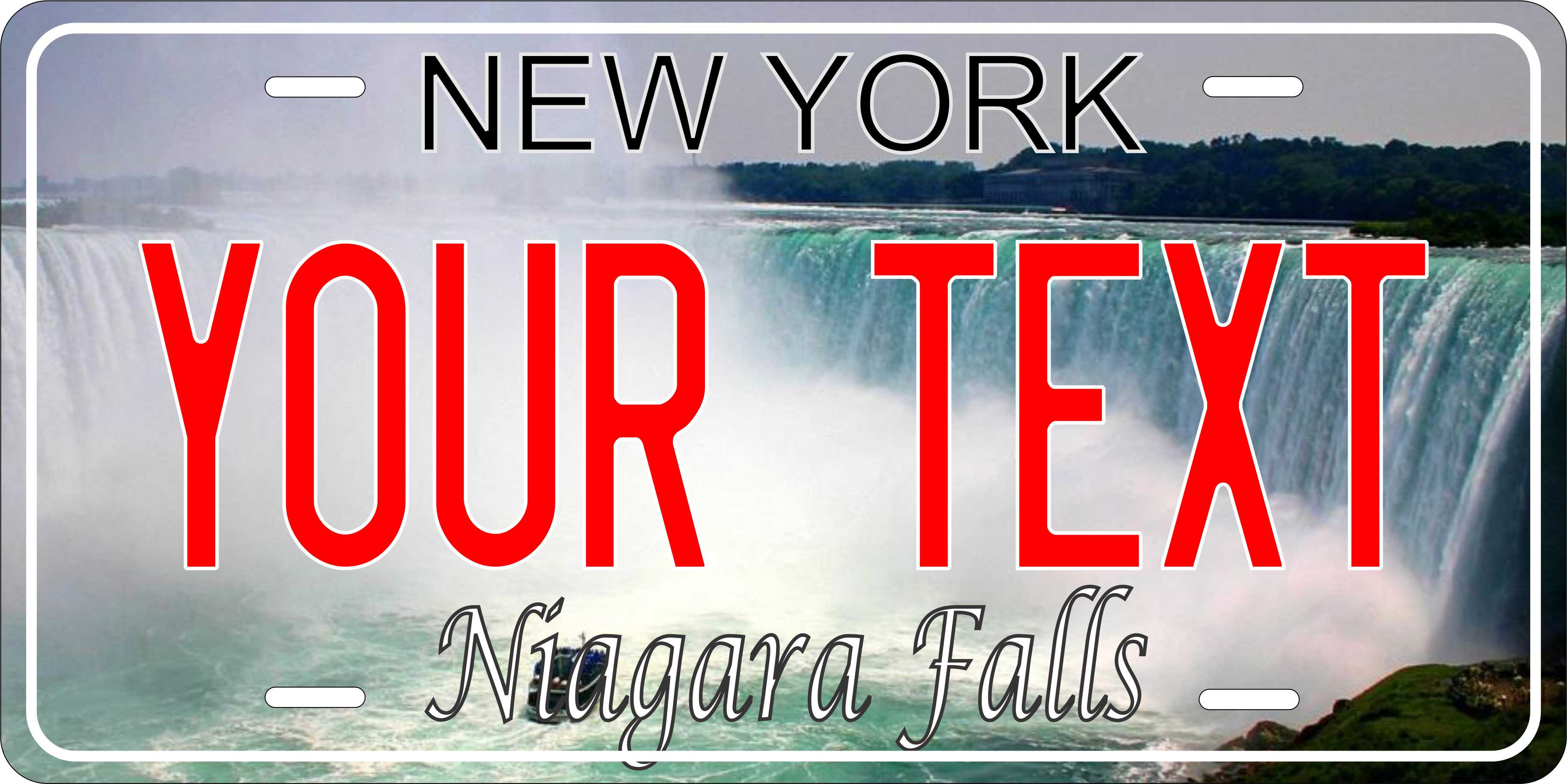 New York Niagara Falls License Plate Personalized Novelty Fun Car Bike Motorcycle