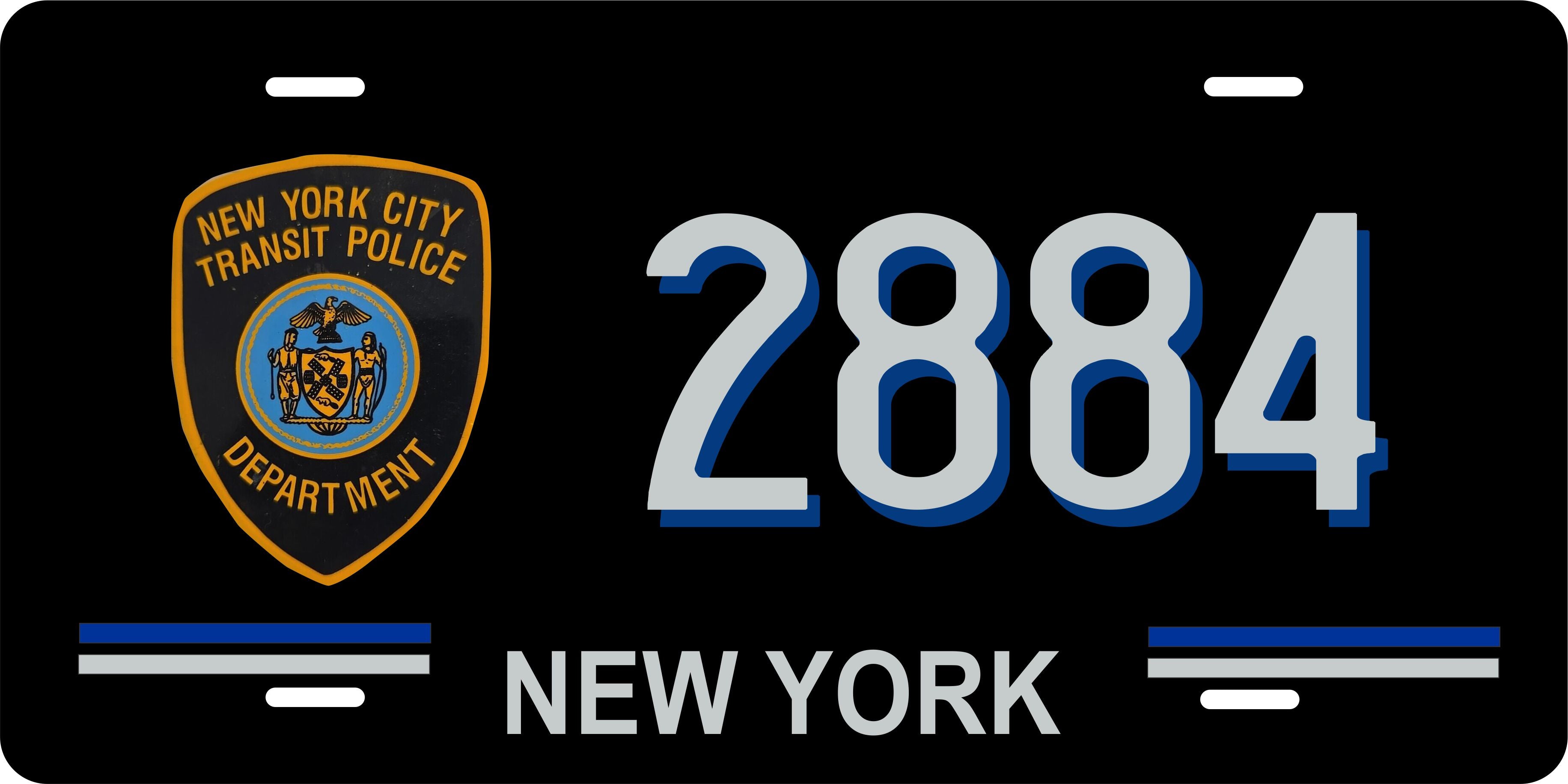 New York Police Association License Plate Personalized Novelty Fun Car Bike Motorcycle