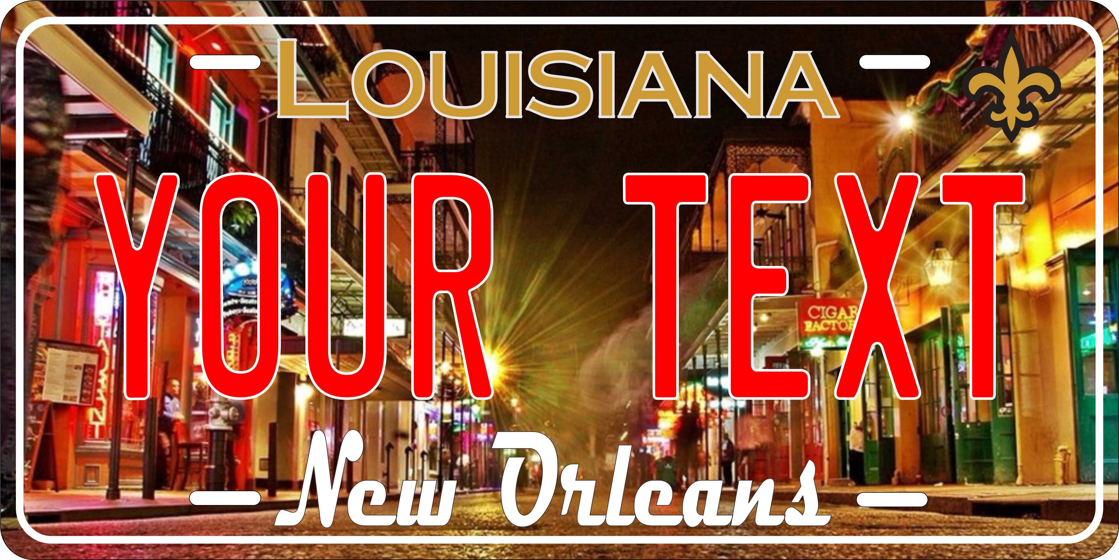 New Orleans Louisiana city License Plate personalized Novelty Fun Car Bike Motorcycle