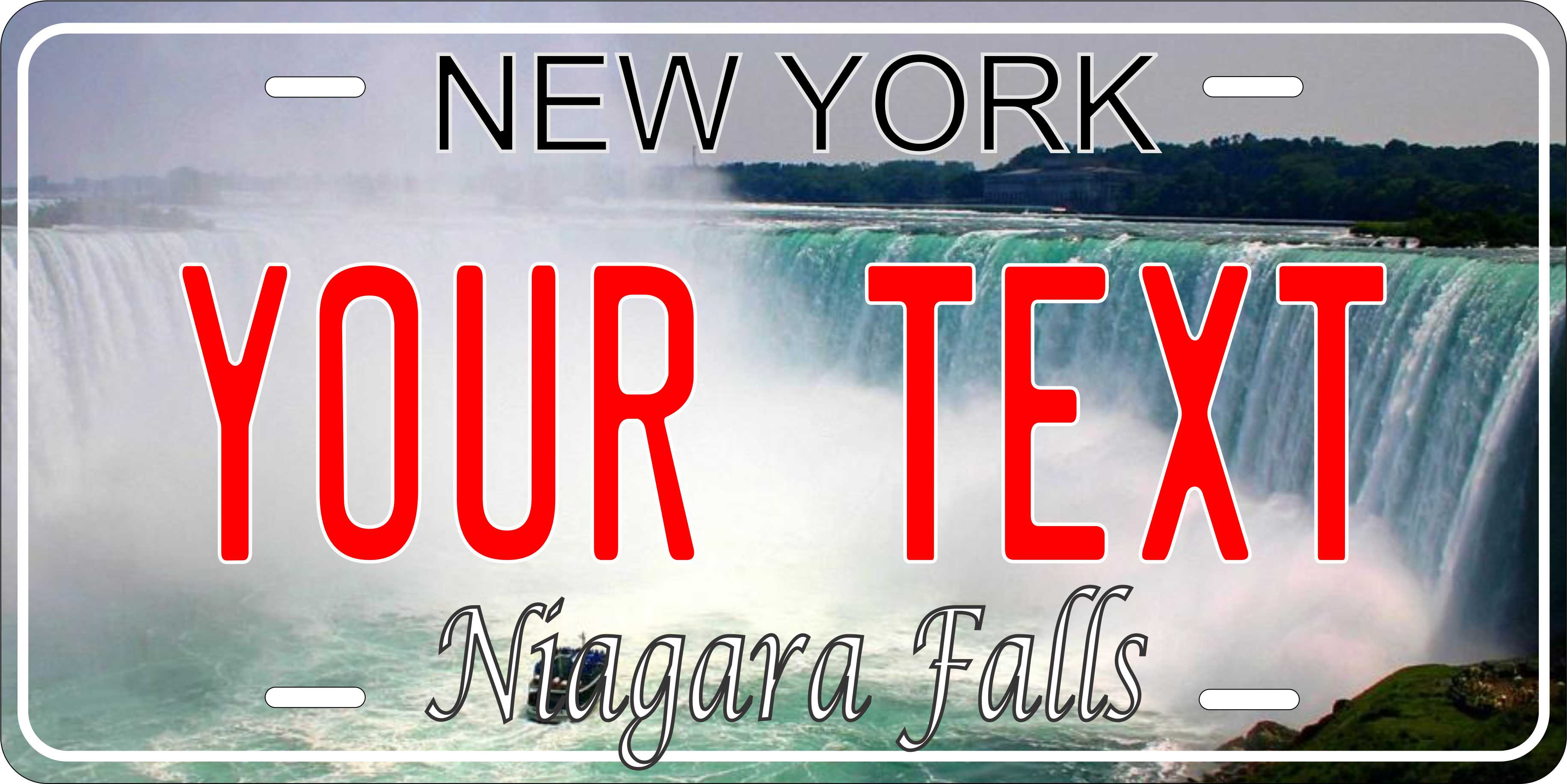 Niagara Falls New York city License Plate personalized Novelty Fun Car Bike Motorcycle