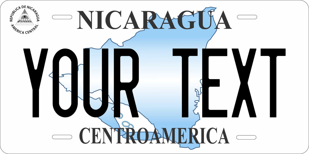 Nicaragua 2005 CSA License Plate Custom Novelty Car Bike Motorcycle