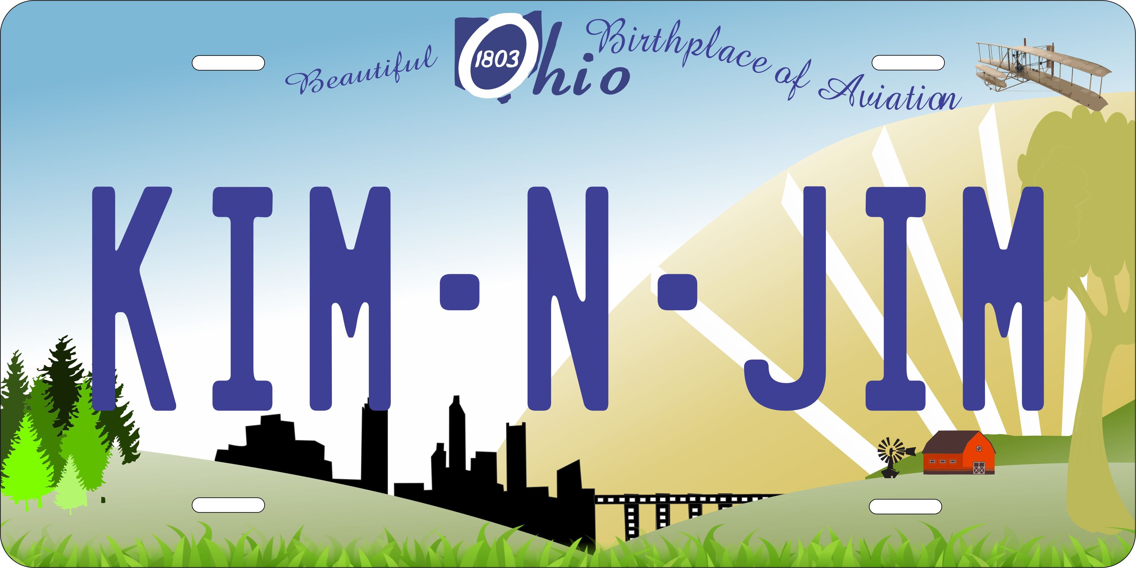 Ohio 2009 License Plate Personalized Novelty Fun Car Bike Motorcycle