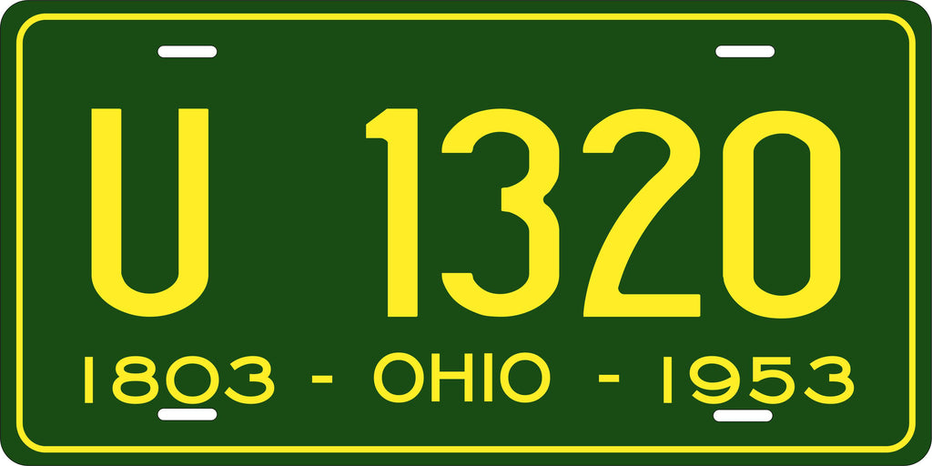 Ohio 1953 License Plate Personalized Novelty Fun Car Bike Motorcycle