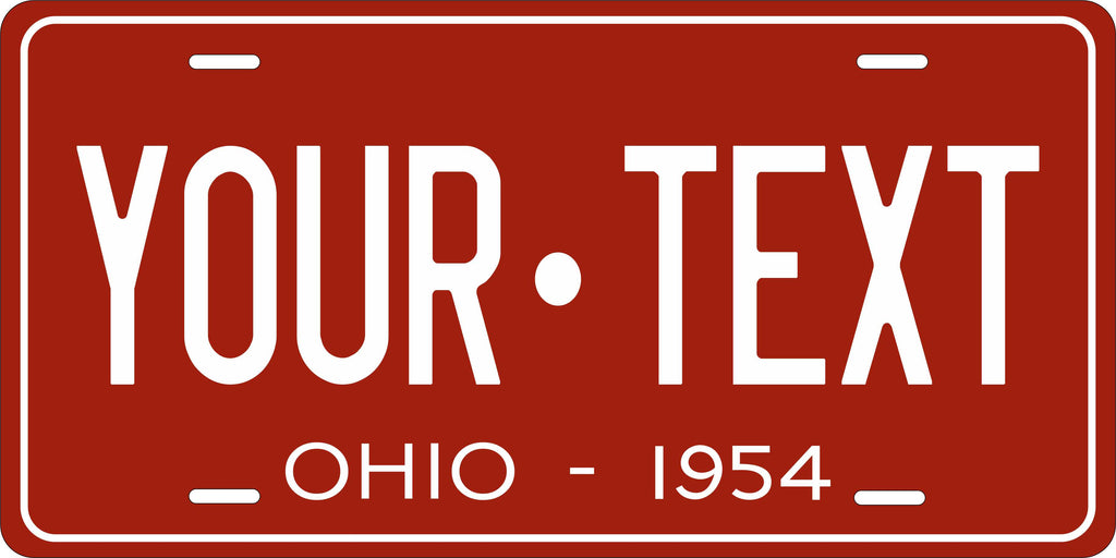 Ohio 1954 License Plate Personalized Novelty Fun Car Bike Motorcycle