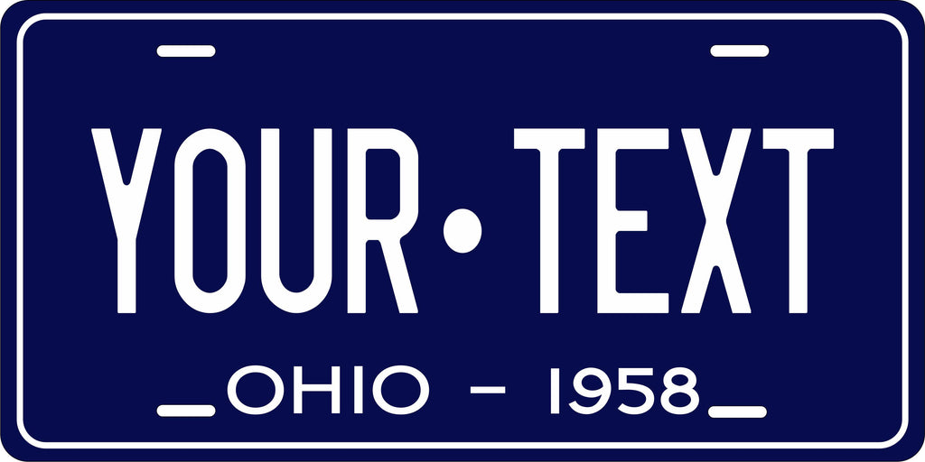 Ohio 1958 License Plate Personalized Novelty Fun Car Bike Motorcycle