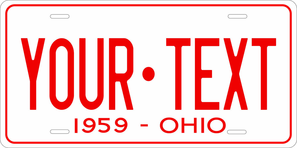 Ohio 1959 License Plate Personalized Novelty Fun Car Bike Motorcycle