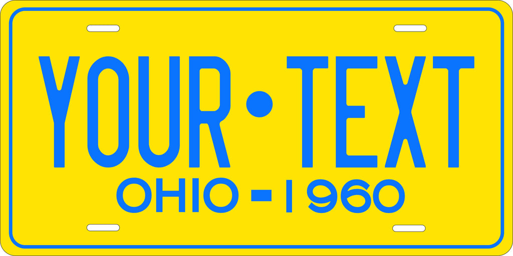 Ohio 1960 License Plate Personalized Novelty Fun Car Bike Motorcycle