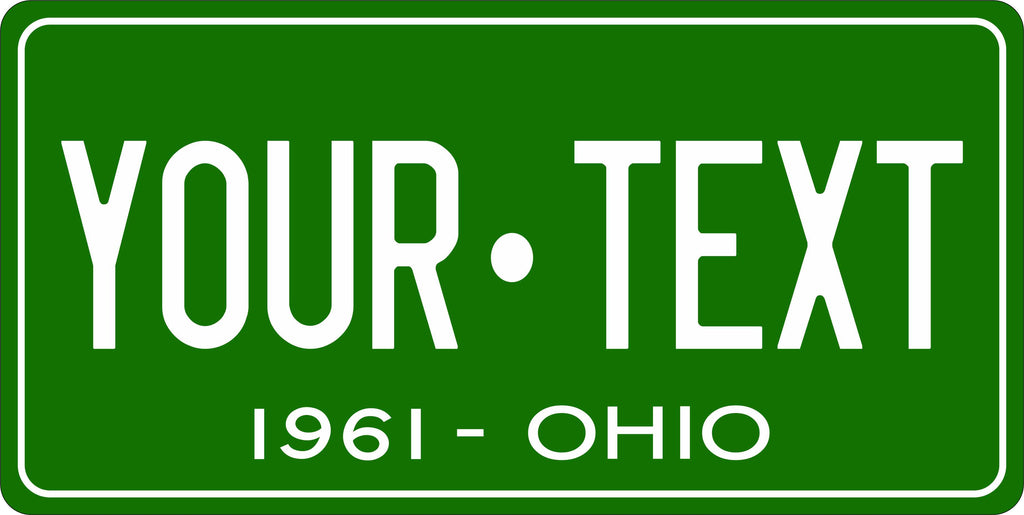 Ohio 1961 License Plate Personalized Novelty Fun Car Bike Motorcycle