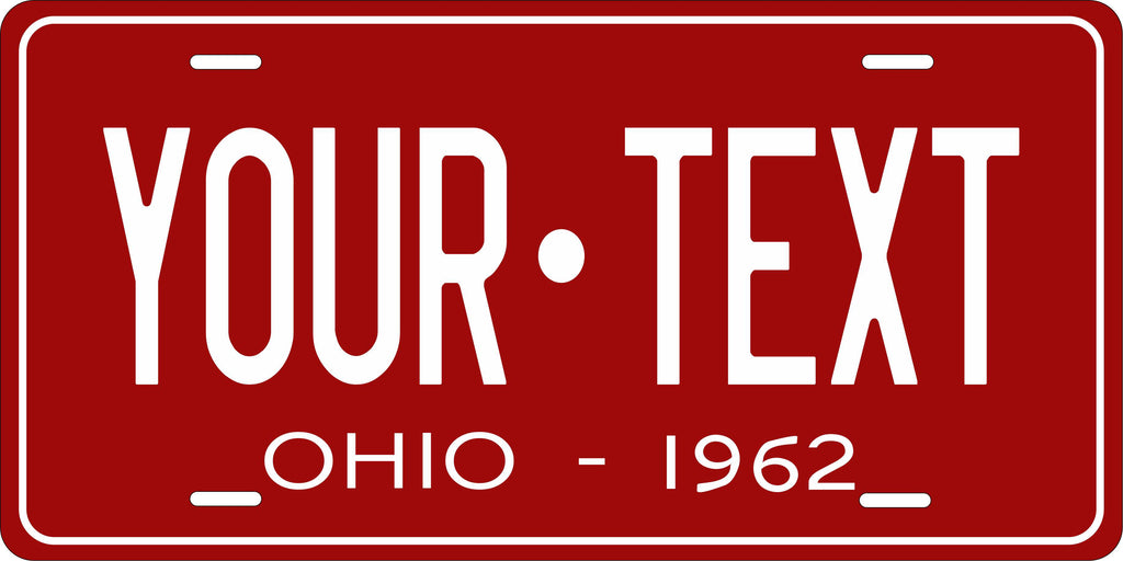 Ohio 1962 License Plate Personalized Novelty Fun Car Bike Motorcycle