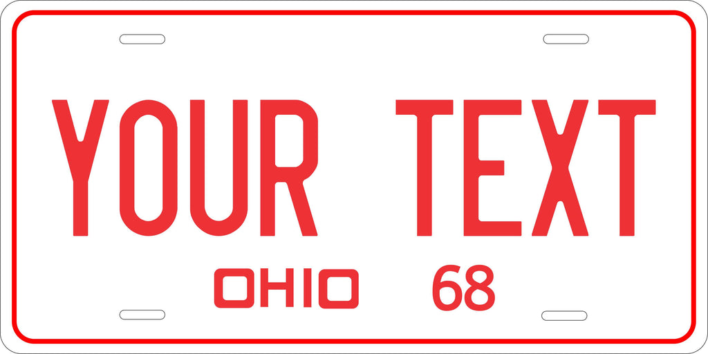 Ohio 1968  License Plate Personalized Novelty Fun Car Bike Motorcycle