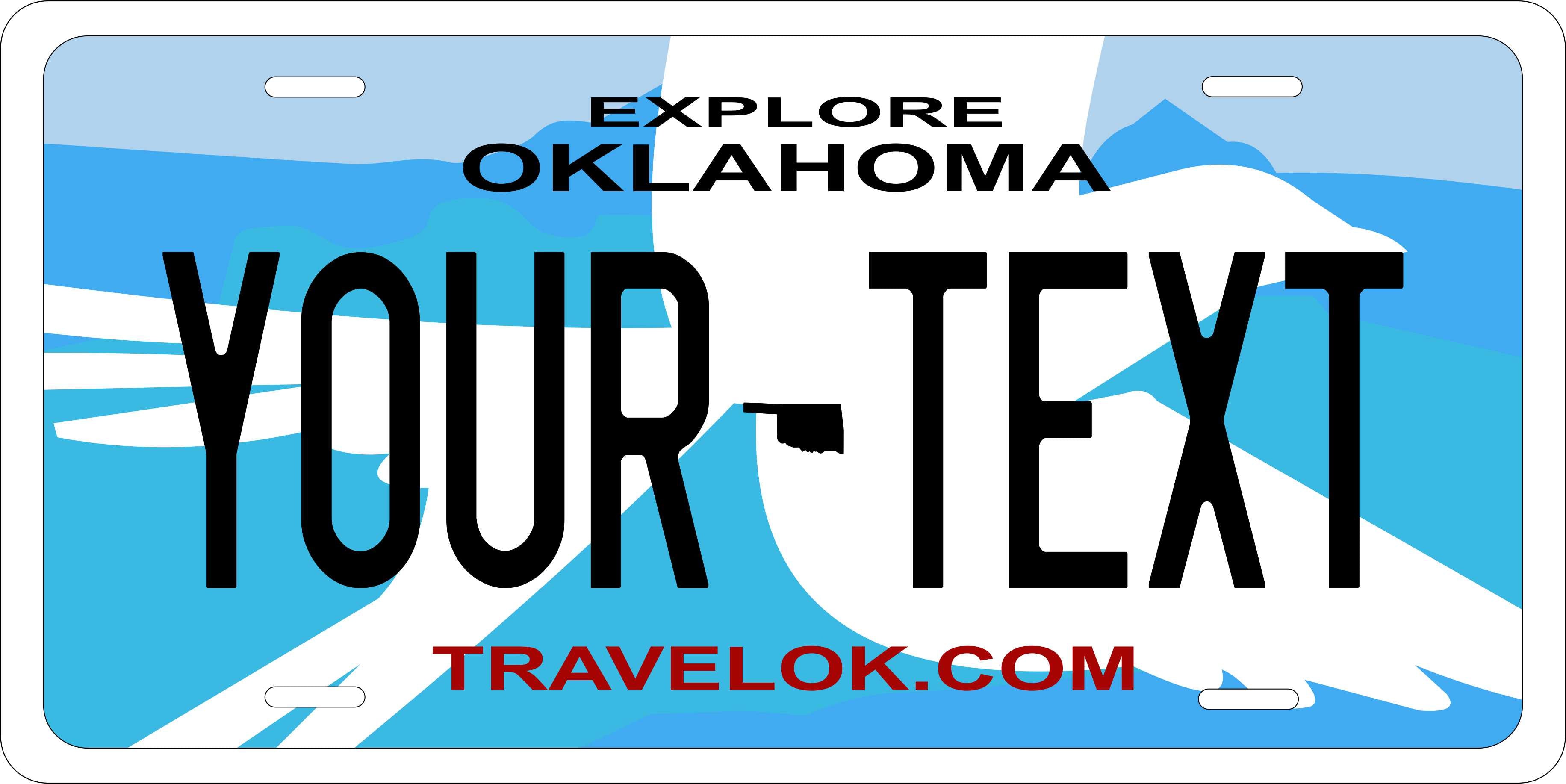 Oklahoma 2017 License Plate Personalized Novelty Fun Car Bike Motorcycle