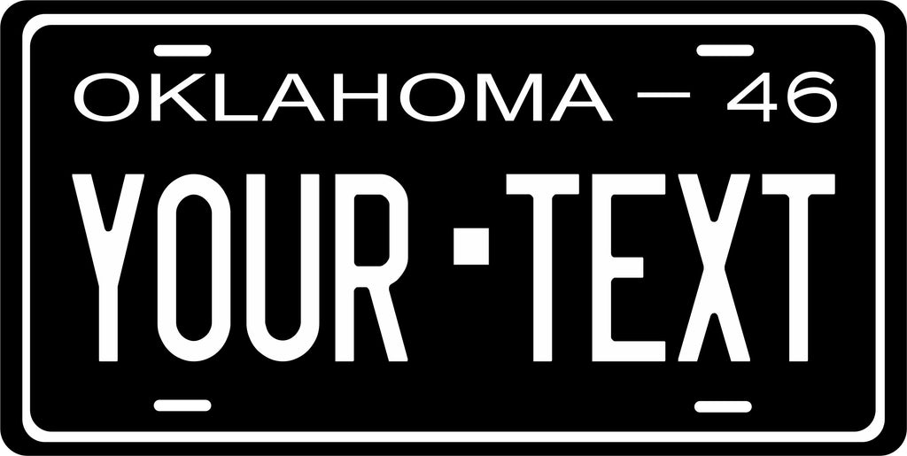 Oklahoma 1946 License Plate Personalized Novelty Fun Car Bike Motorcycle
