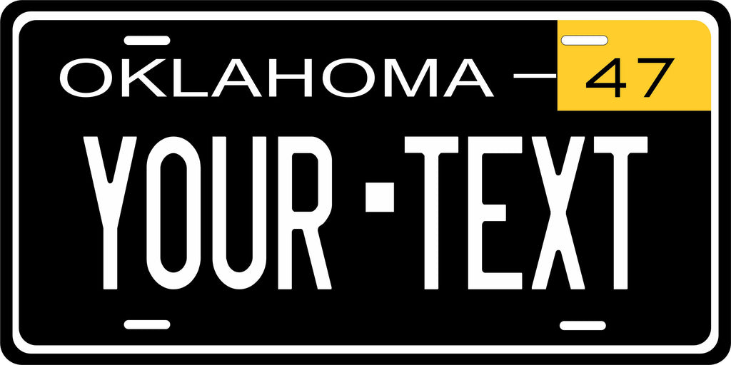 Oklahoma 1947 License Plate Personalized Novelty Fun Car Bike Motorcycle