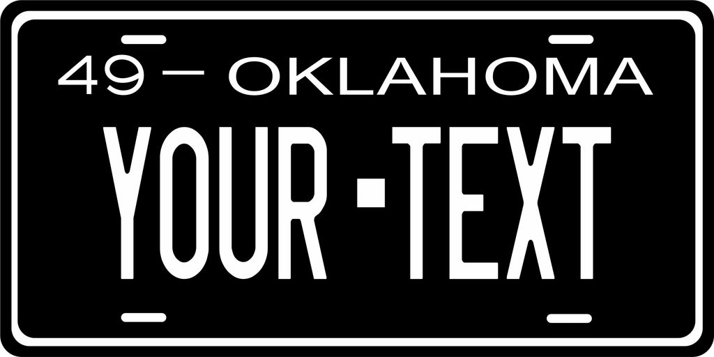 Oklahoma 1949 License Plate Personalized Novelty Fun Car Bike Motorcycle