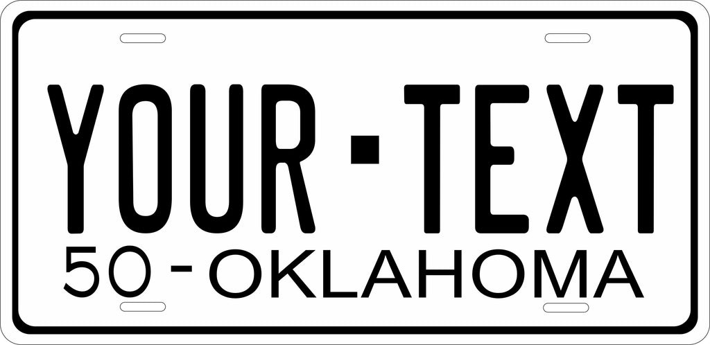 Oklahoma 1950 License Plate Personalized Novelty Fun Car Bike Motorcycle