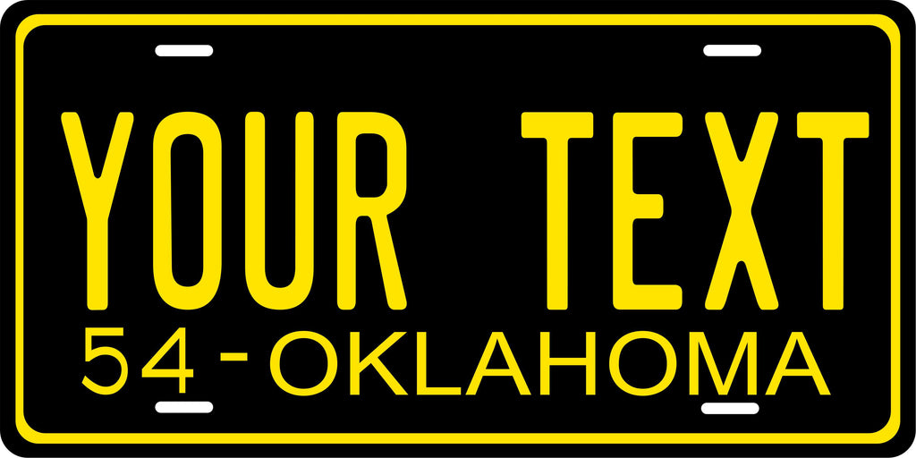 Oklahoma 1954 License Plate Personalized Novelty Fun Car Bike Motorcycle