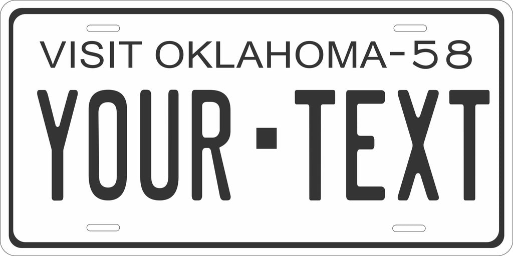 Oklahoma 1958 License Plate Personalized Novelty Fun Car Bike Motorcycle