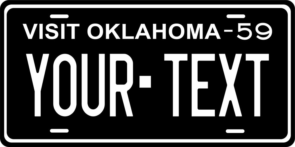 Oklahoma 1959 License Plate Personalized Novelty Fun Car Bike Motorcycle