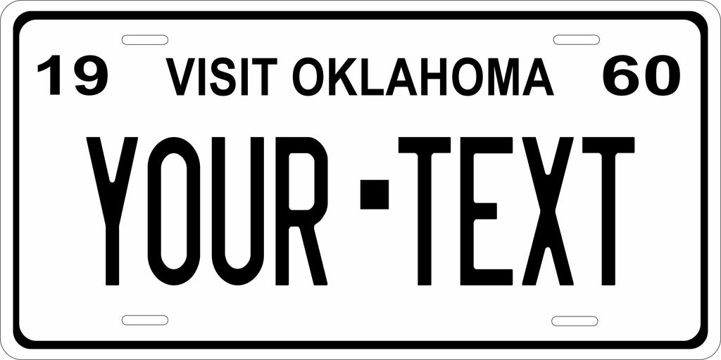 Oklahoma 1960 License Plate Personalized Novelty Fun Car Bike Motorcycle