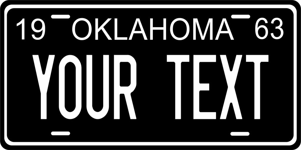 Oklahoma 1963 License Plate Personalized Novelty Fun Car Bike Motorcycle