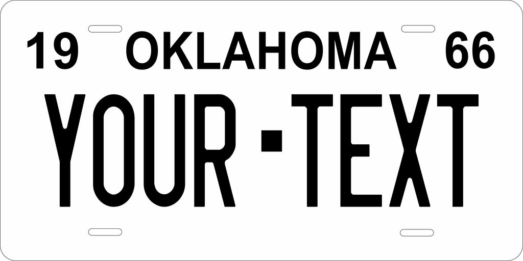 Oklahoma 1966 License Plate Personalized Novelty Fun Car Bike Motorcycle