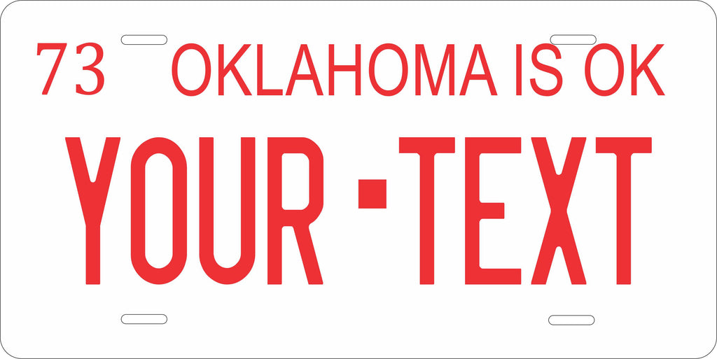 Oklahoma 1973 License Plate Personalized Novelty Fun Car Bike Motorcycle