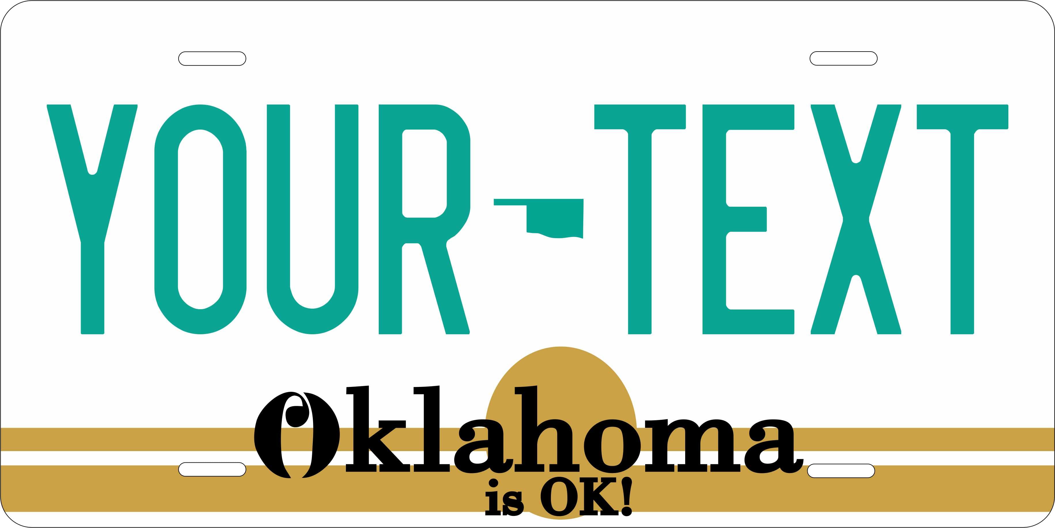 Oklahoma 1982 License Plate Personalized Novelty Fun Car Bike Motorcycle
