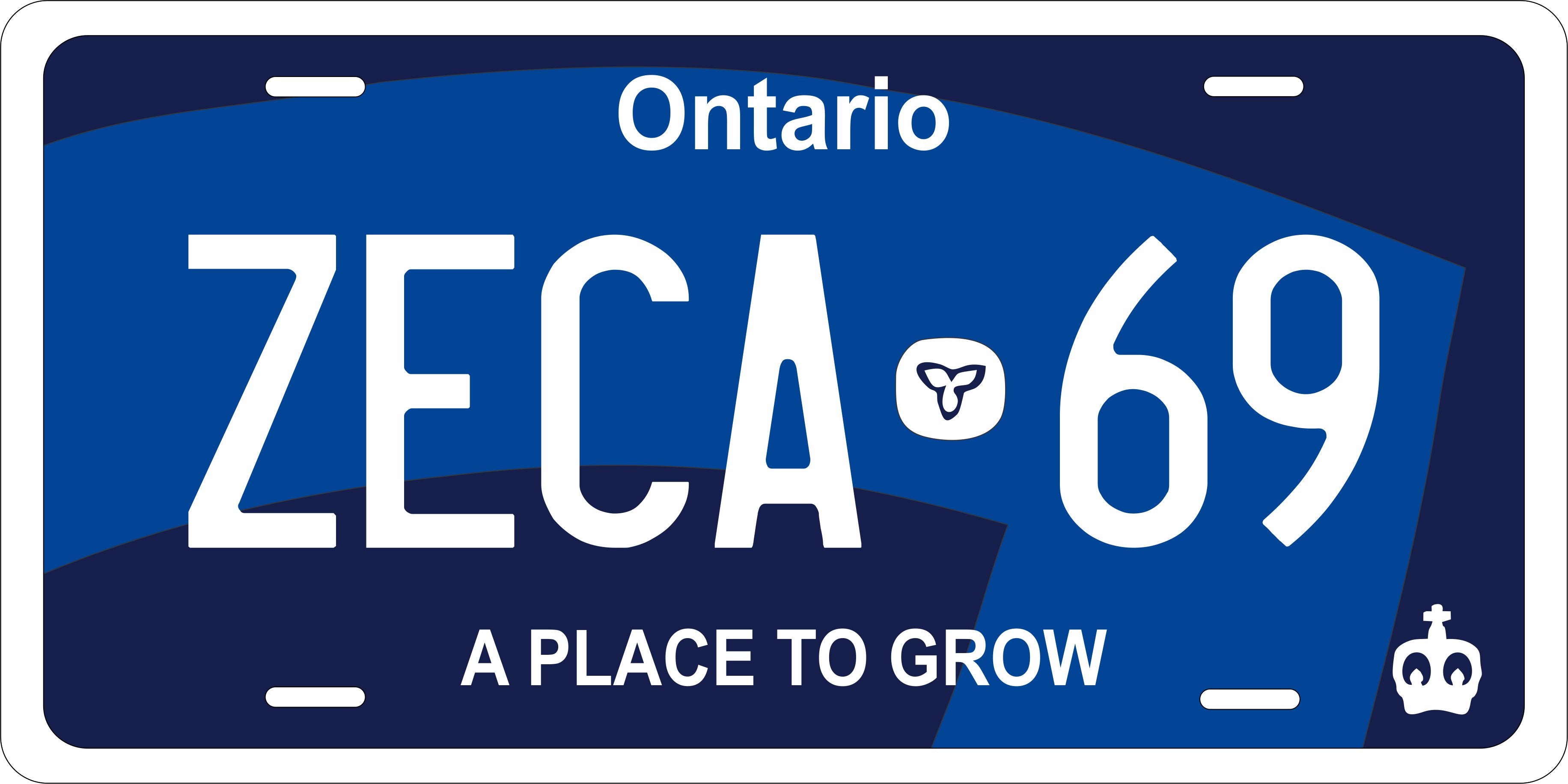 Ontario 2019  Canada License Plate Personalized Novelty Fun Car Bike Motorcycle