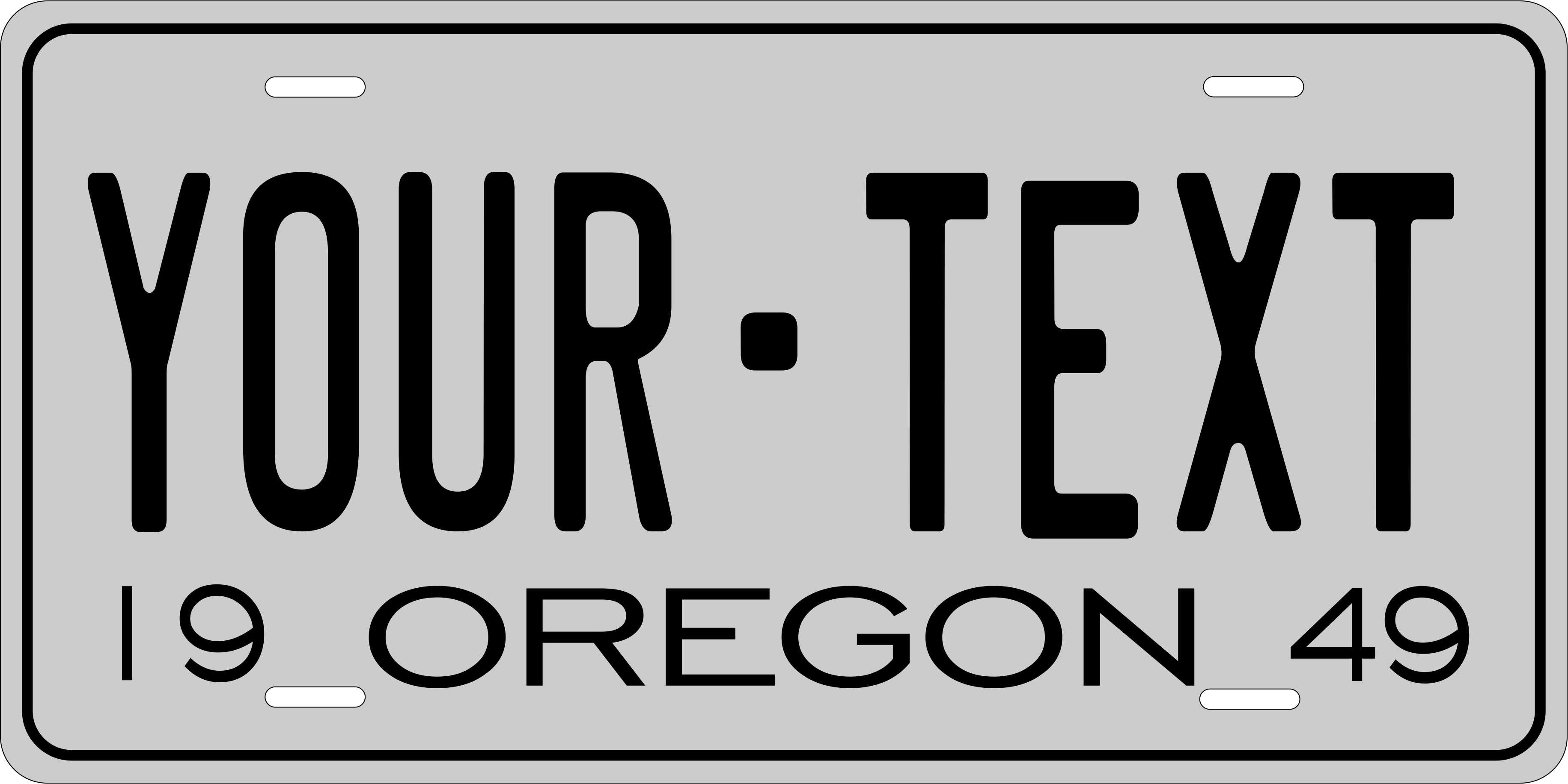 Oregon 1949 License Plate Personalized Novelty Fun Car Bike Motorcycle