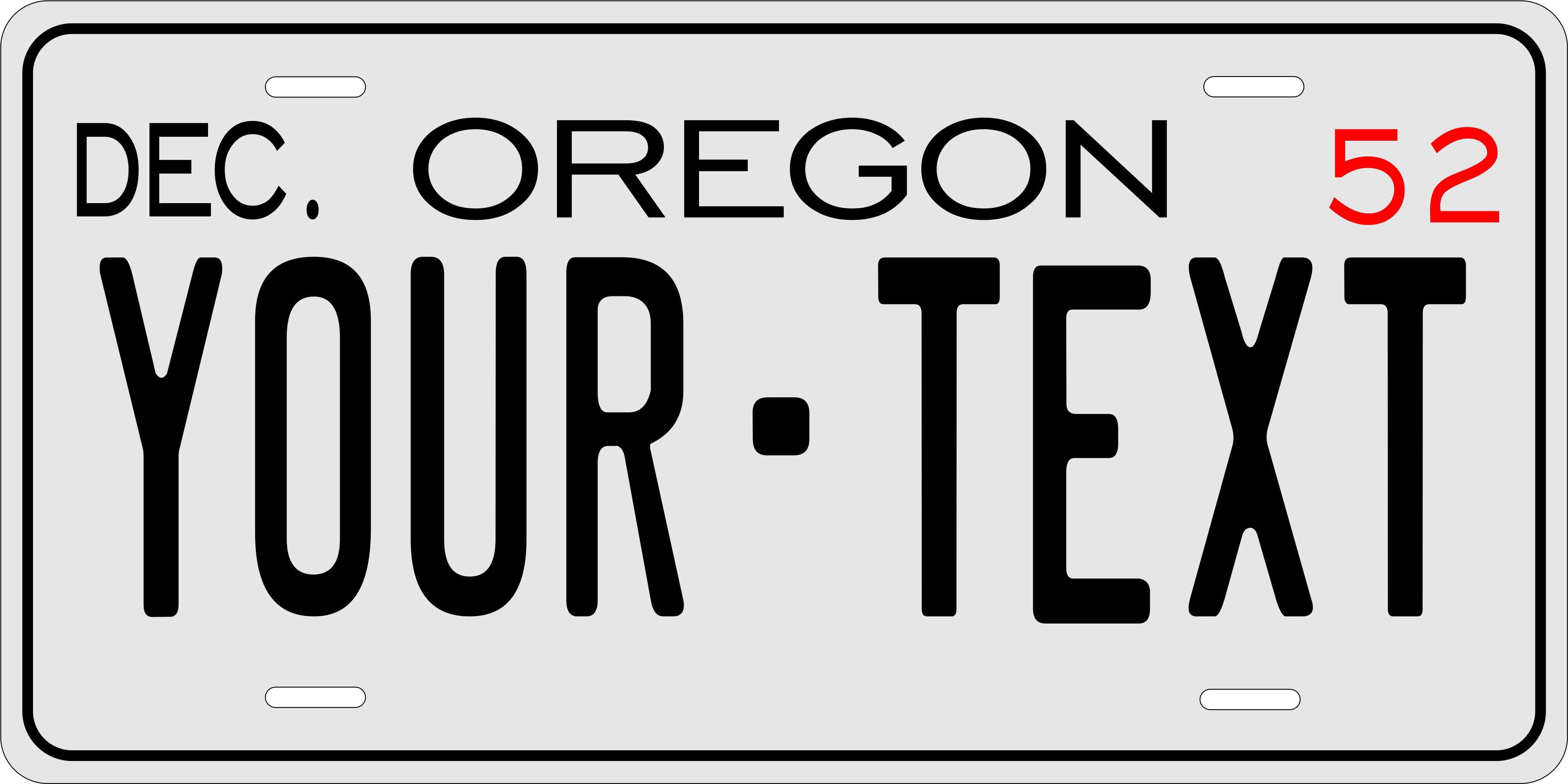 Oregon 1952 License Plate Personalized Novelty Fun Car Bike Motorcycle