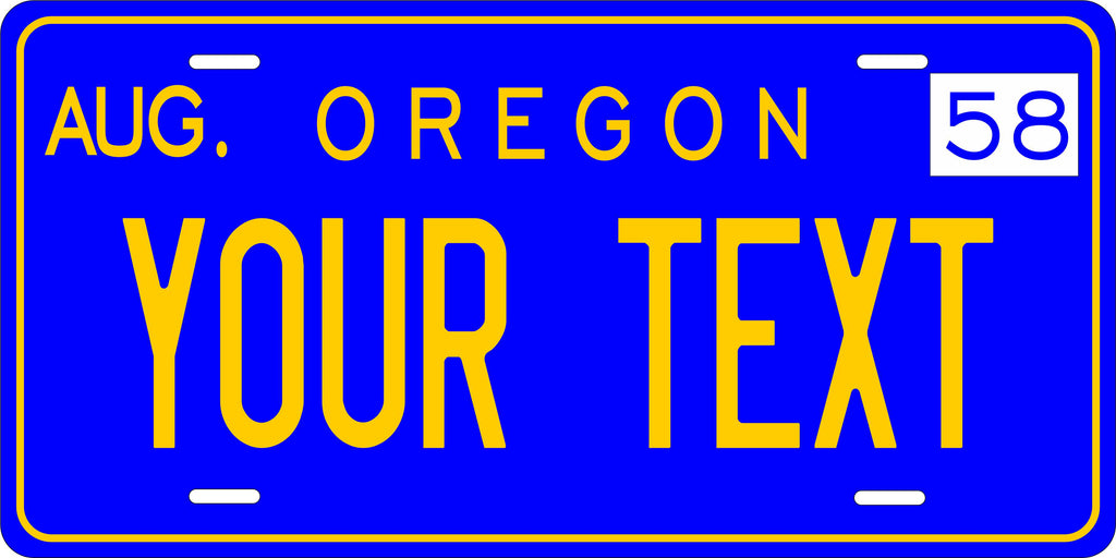 Oregon 1958 License Plate Personalized Novelty Fun Car Bike Motorcycle