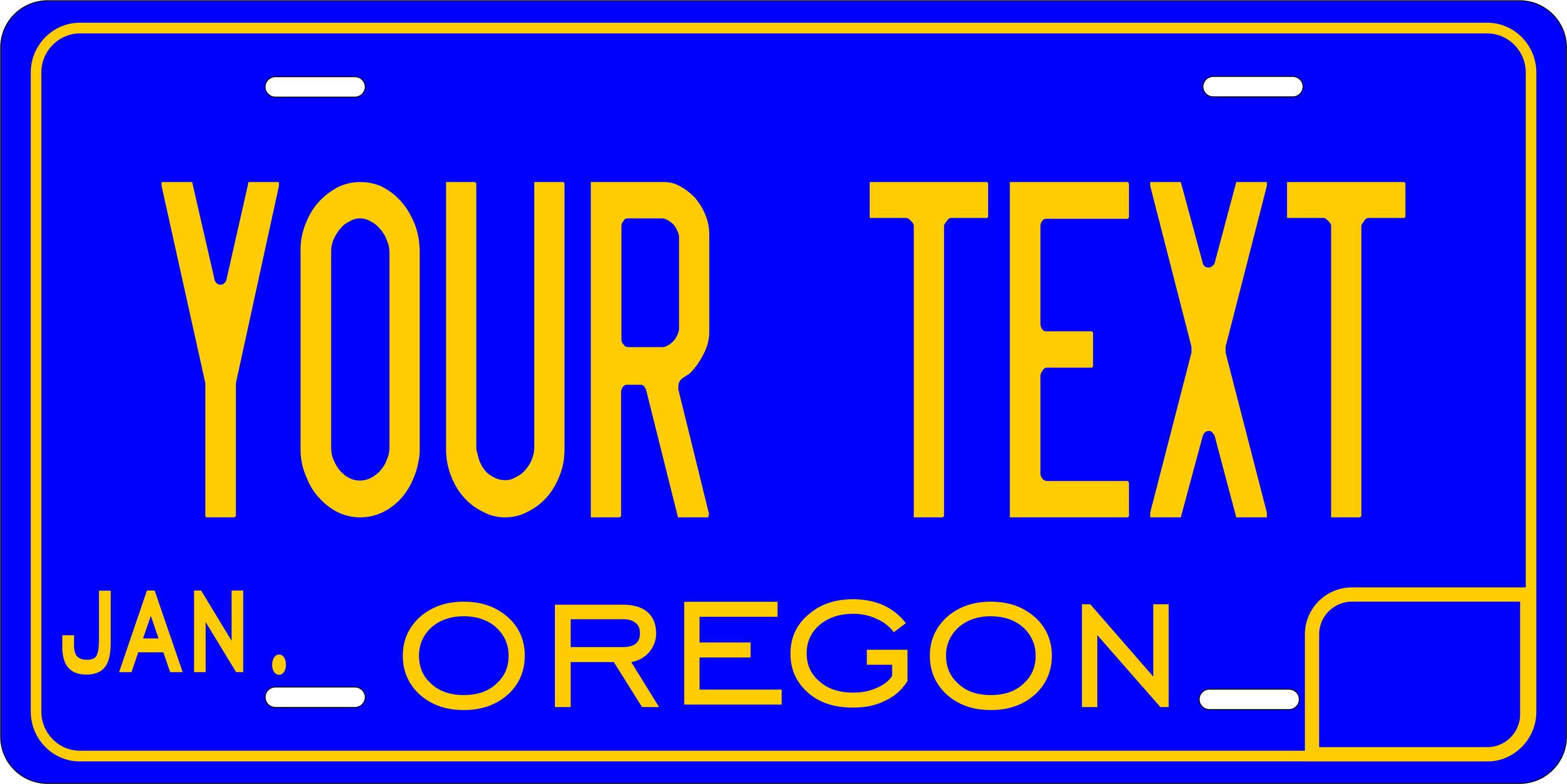 Oregon 1965 License Plate Personalized Novelty Fun Car Bike Motorcycle